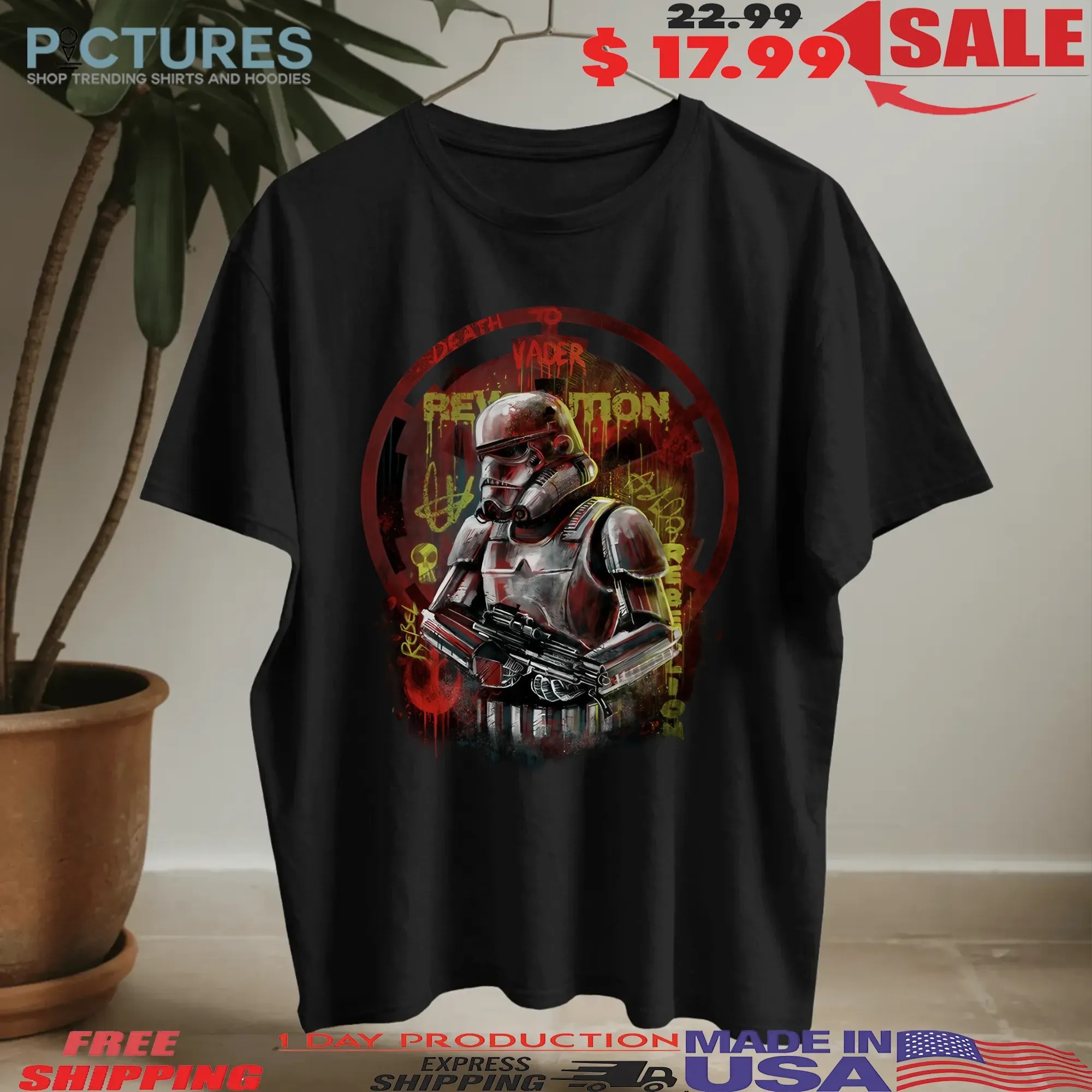 Revolution Death To Vader Graphic T Shirt