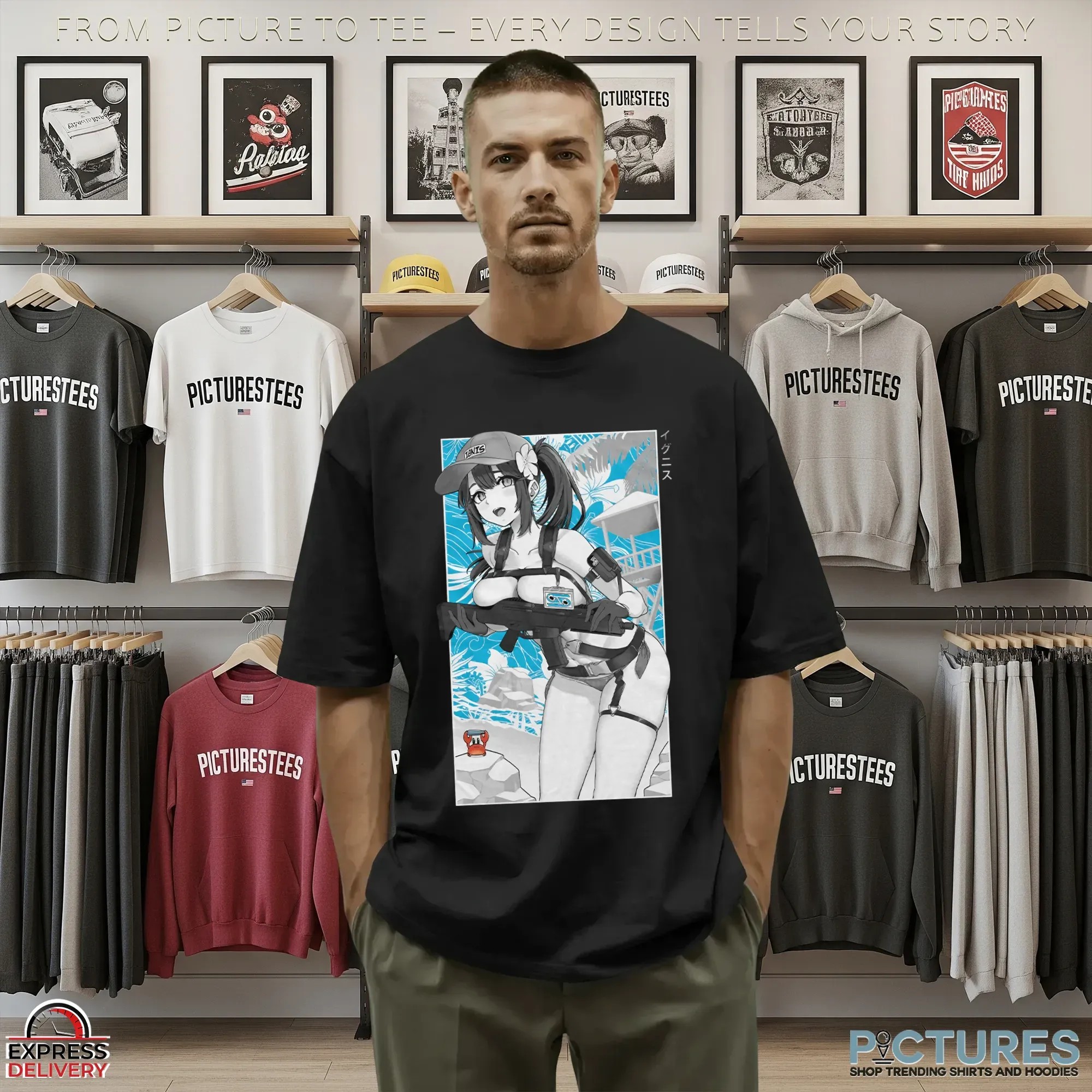 RubixRaptor Beach Episode Sexy Anime T Shirt