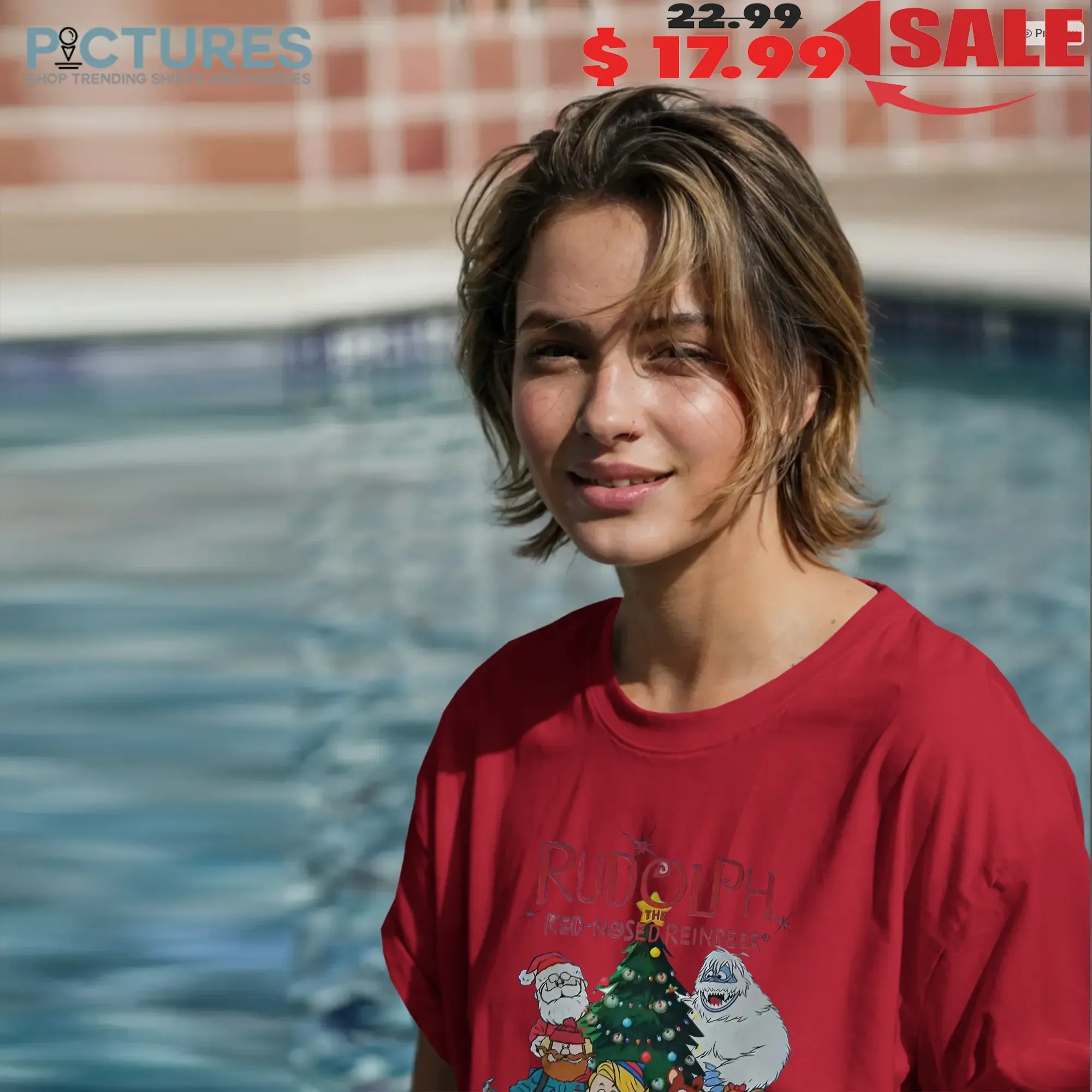 Rudolph the Red-Nosed Reindeer Christmas with Santa, Hermey, Yukon, Clarice and Bumble T Shirt