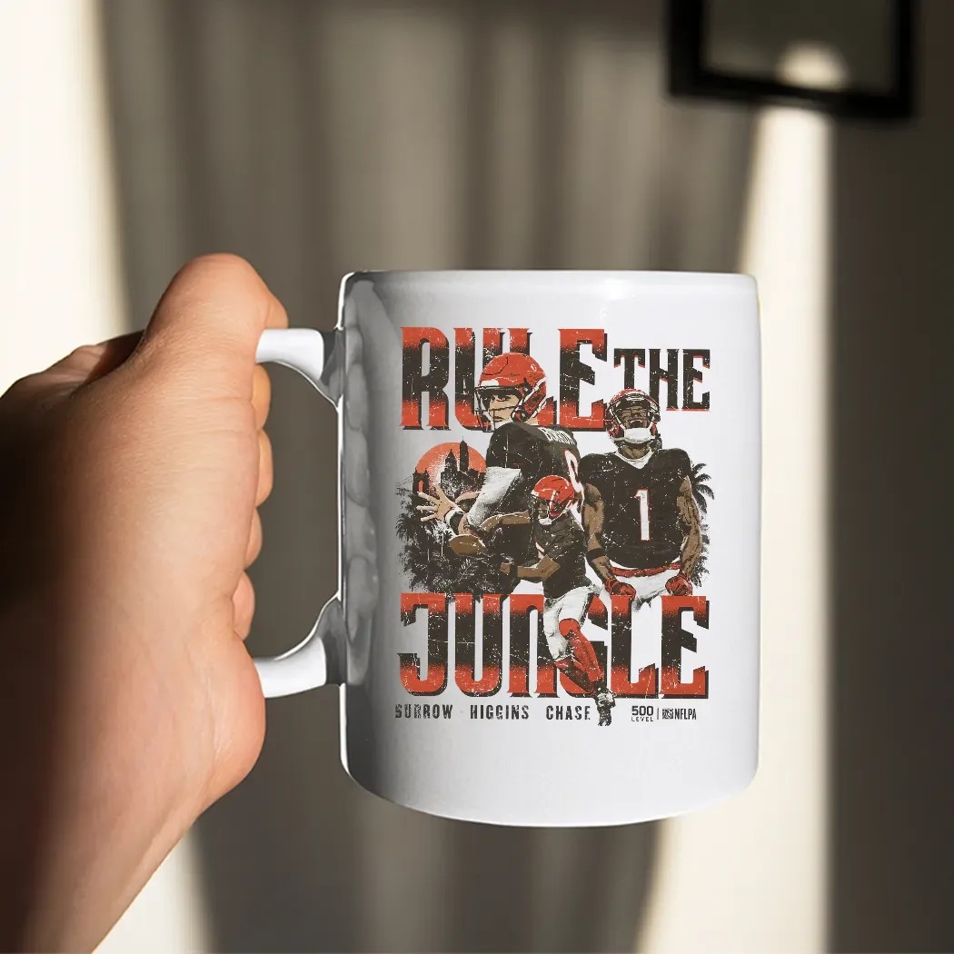 Rule The Jungle Joe Burrow Higgins Chase Cincinnati Bengals T Shirt