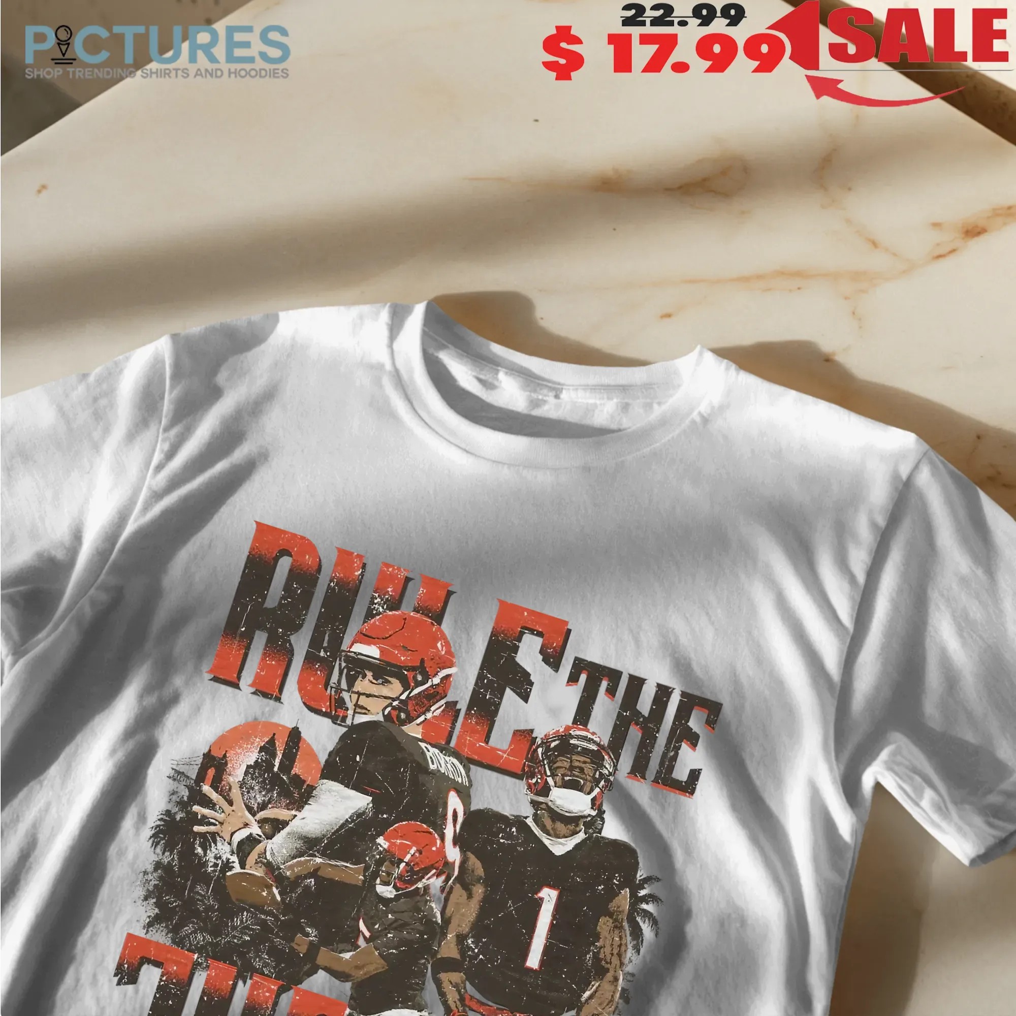 Rule The Jungle Joe Burrow Higgins Chase Cincinnati Bengals T Shirt