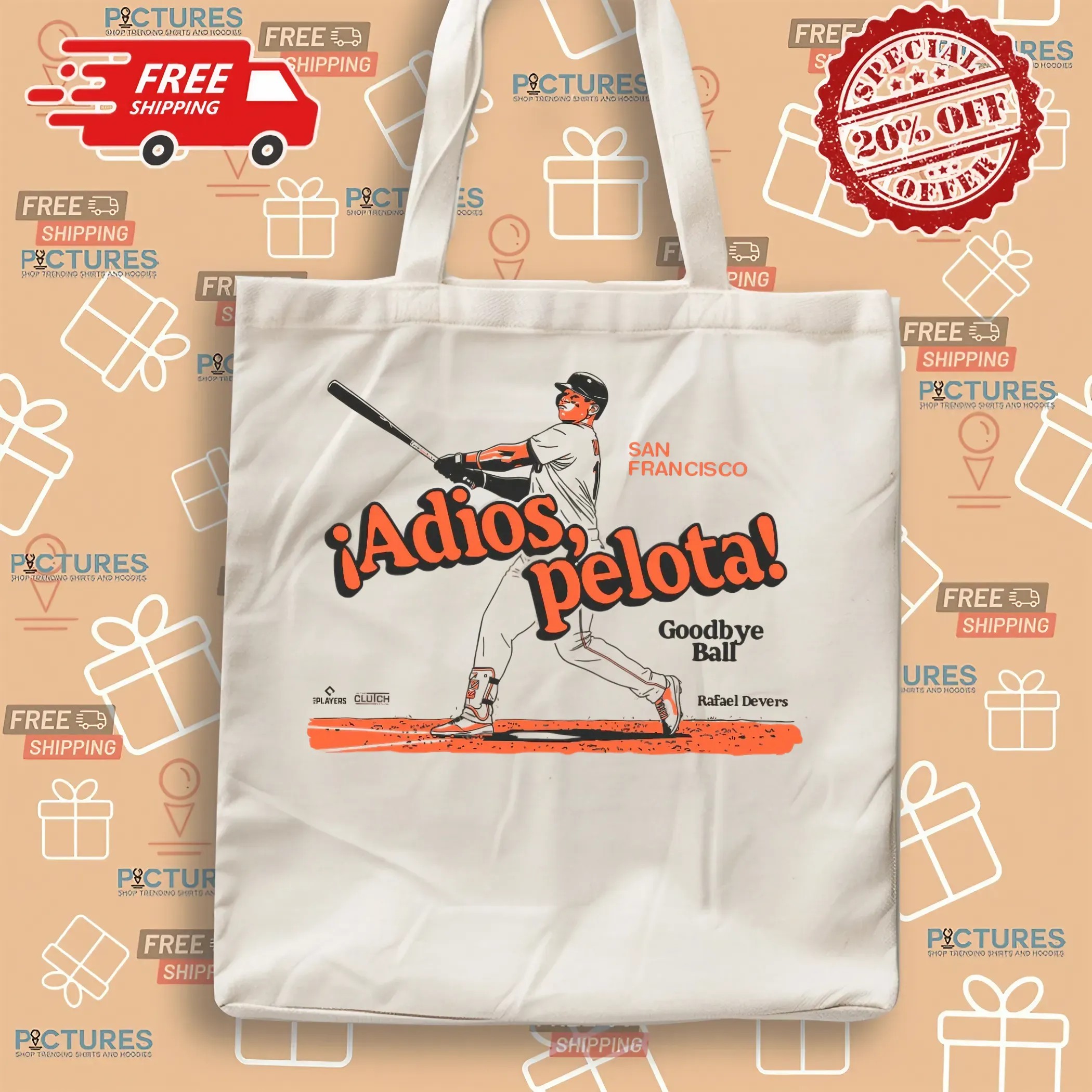 San Francisco Giants Rafael Devers Adios Pelota Goodbye Ball Graphic T Shirt