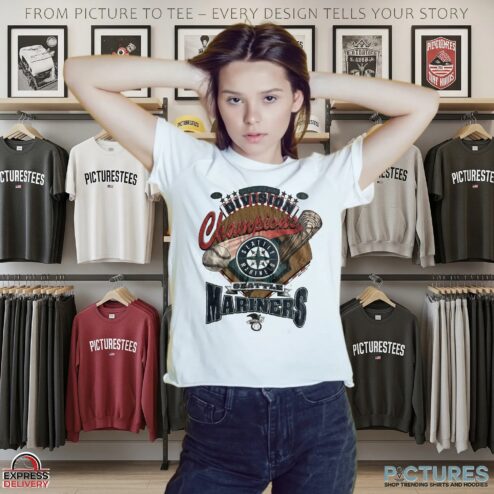 Seattle Mariners 1995 Western Division Champions T Shirt