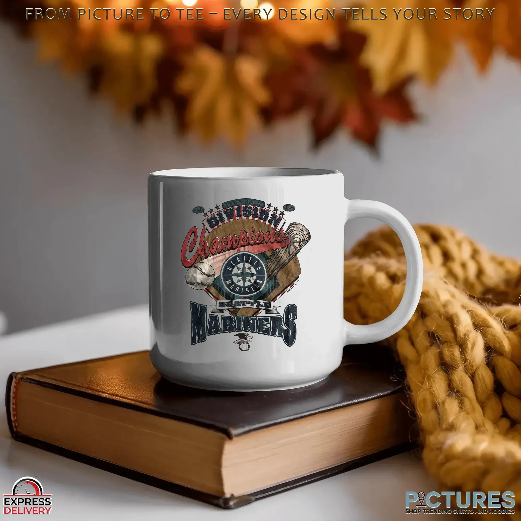 Seattle Mariners 1995 Western Division Champions T Shirt Seattle Mariners 1995 Western Division Champions T Shirt