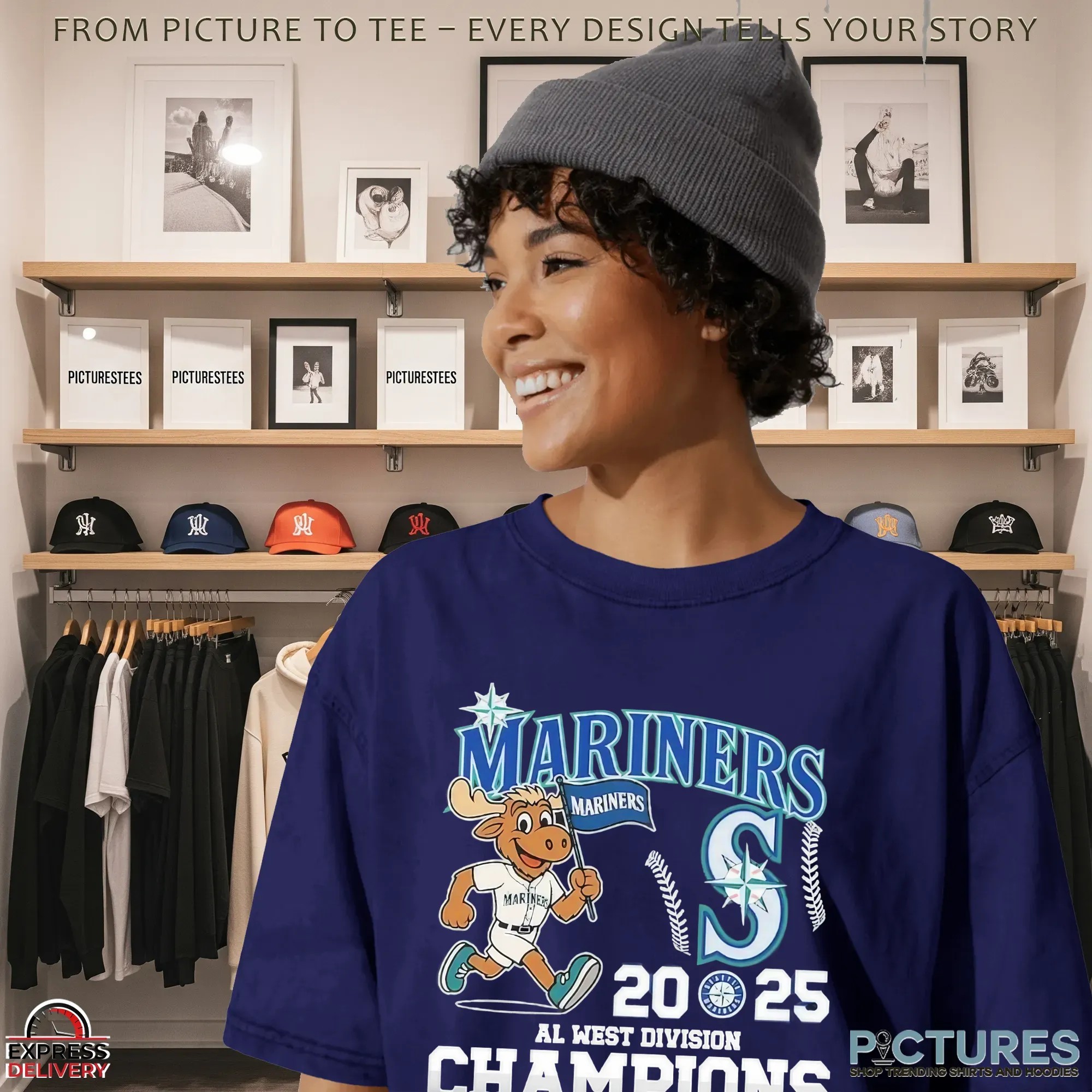Seattle Mariners AL West Division Champions 2025 1995 1997 2001 T Shirt