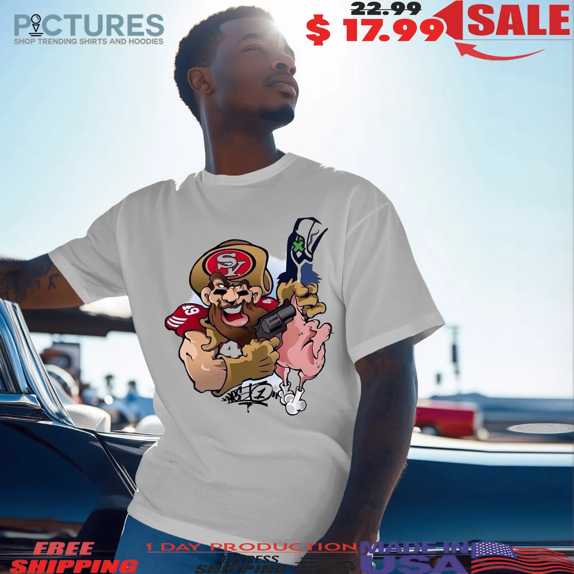 Seattle Seahawks vs San Francisco 49ers 2025 T Shirt
