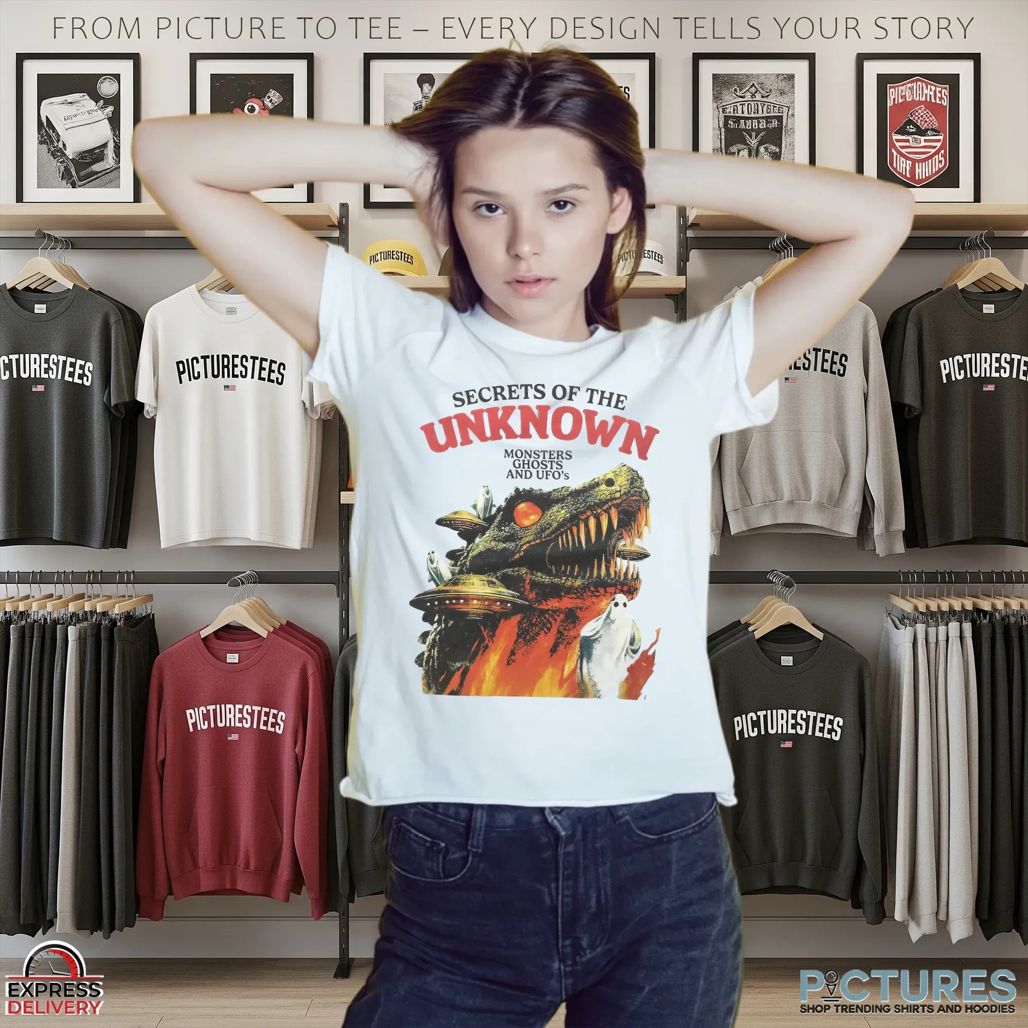 Secret Of The Unknown Monster Ghost And UFO's T Shirt