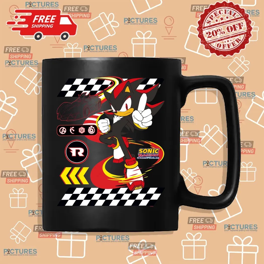 Shadow the Hedgehog Racing Sonic Racing Crossworlds Video Game Graphic T Shirt