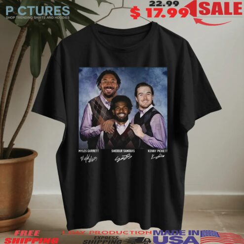 Shedeur Sanders Kenny Pickett Myles Garrett Cleveland Step Brothers Vintage Meme T Shirt