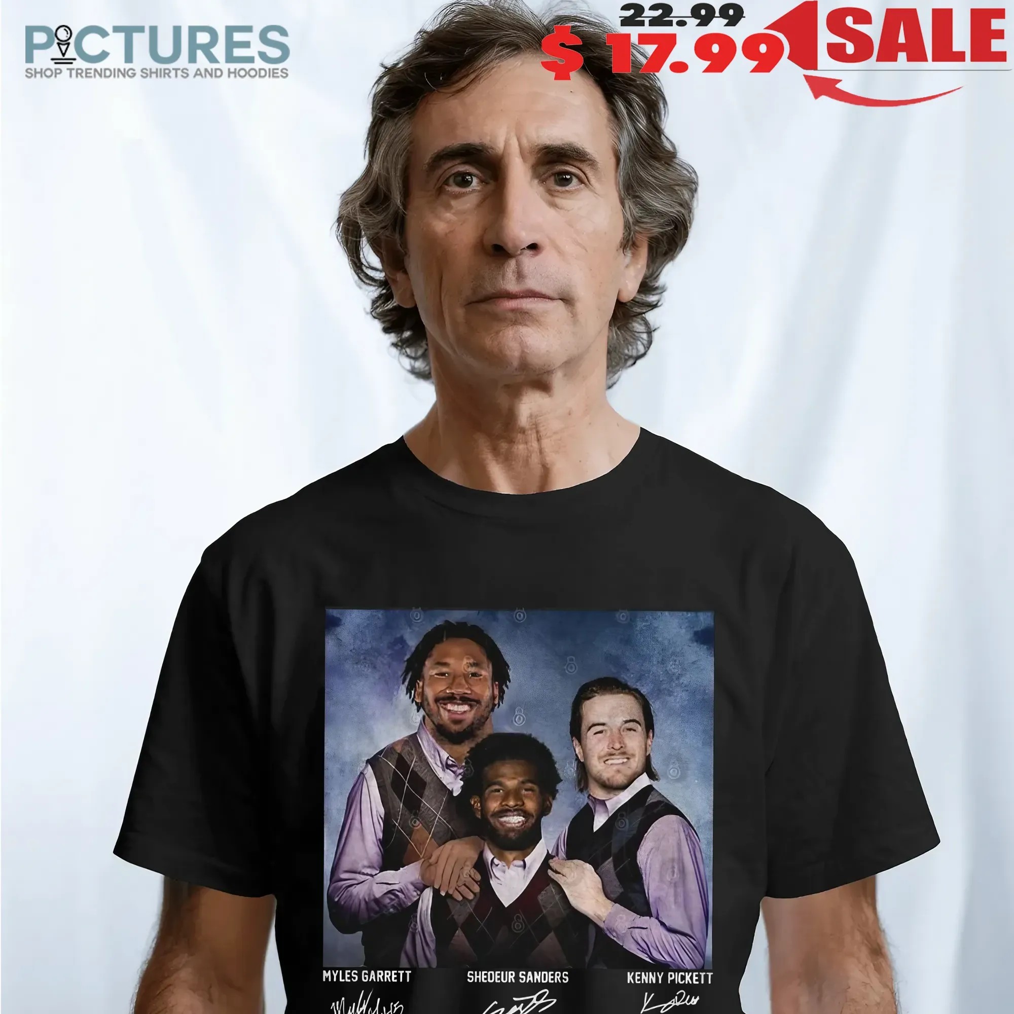 Shedeur Sanders Kenny Pickett Myles Garrett Cleveland Step Brothers Vintage Meme T Shirt