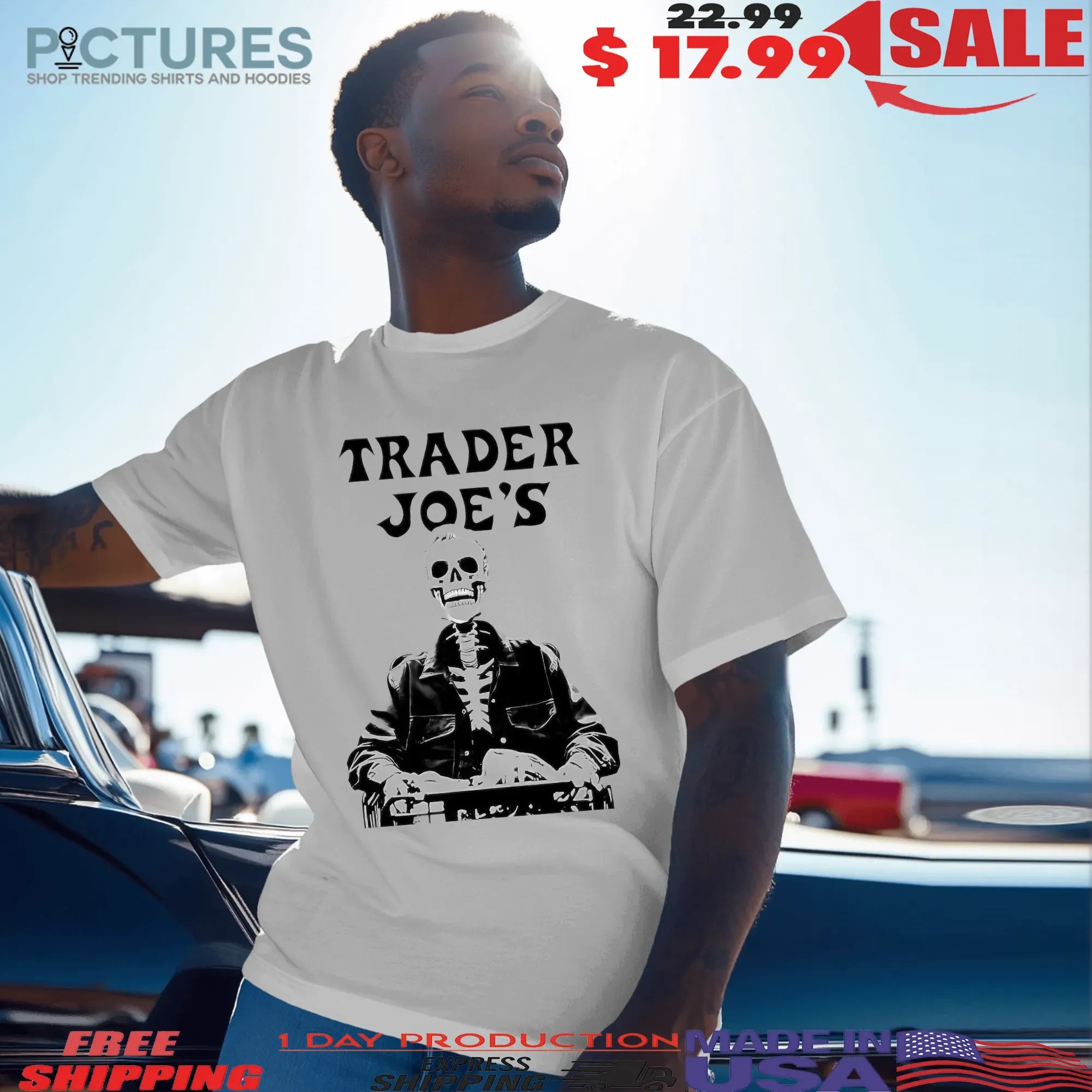 Skeleton Trader Joe's Meme T Shirt