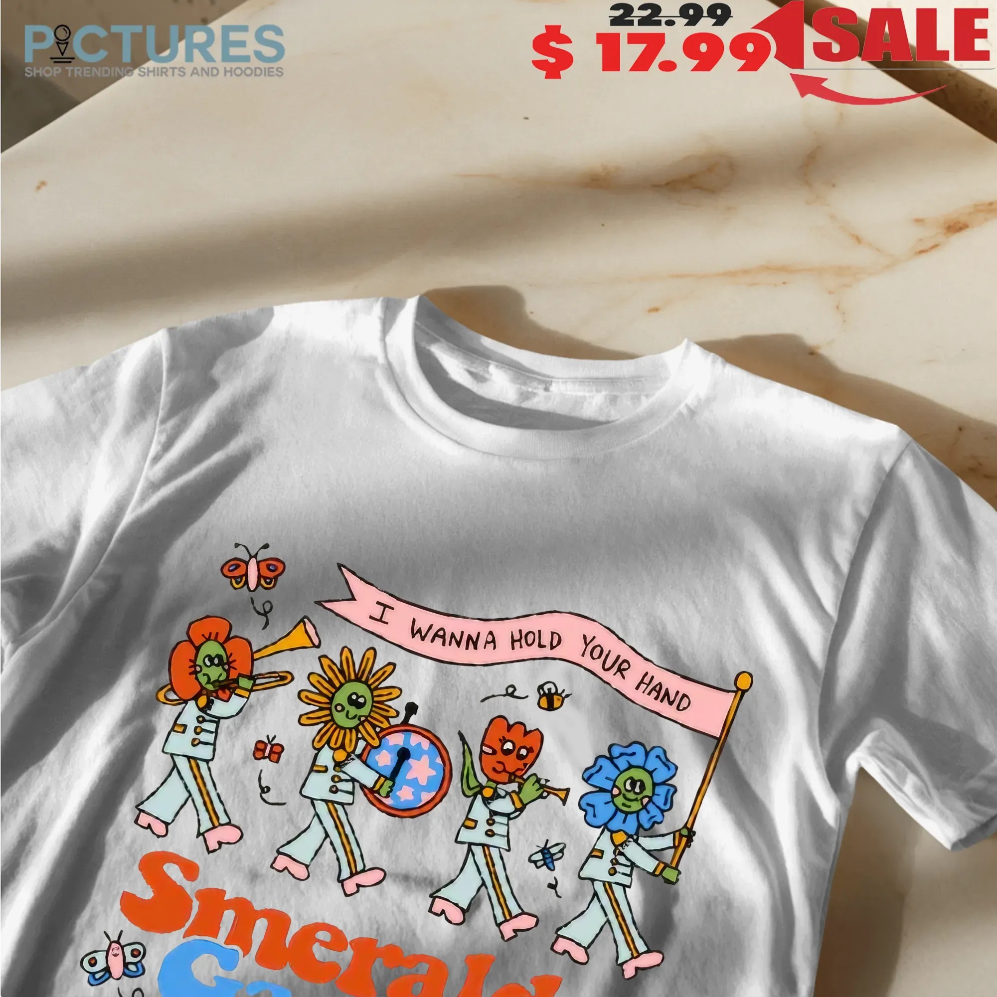 Smeraldo Garden Marching Band I Wanna Hold Your Hand T Shirt
