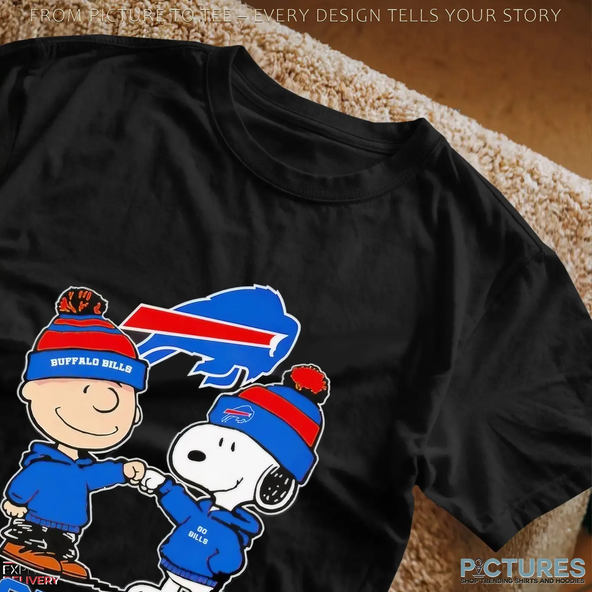 Snoopy And Charlie Brown Buffalo Bills Fans Forever Not Just When We Win Go Bills T Shirt