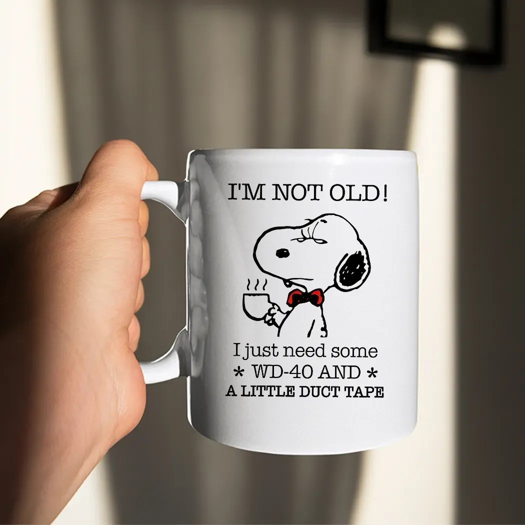 Snoopy Meme I'm Not Old I Just Need Some Wd-40 And A Little Duct Tape T Shirt Snoopy Meme I'm Not Old I Just Need Some Wd-40 And A Little Duct Tape T Shirt