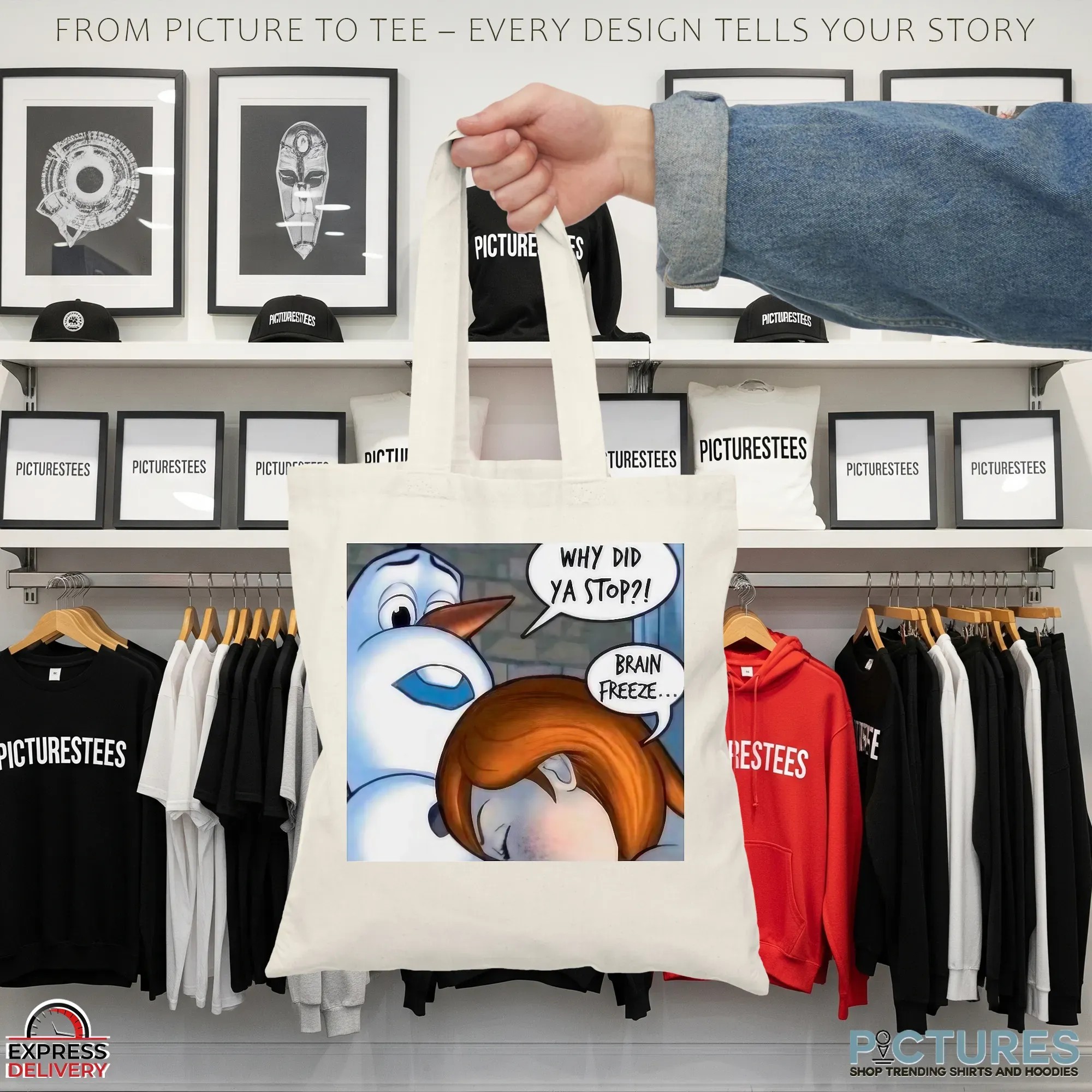 Snowman Why Did Ya Stop Brain Freeze Christmas Meme T Shirt