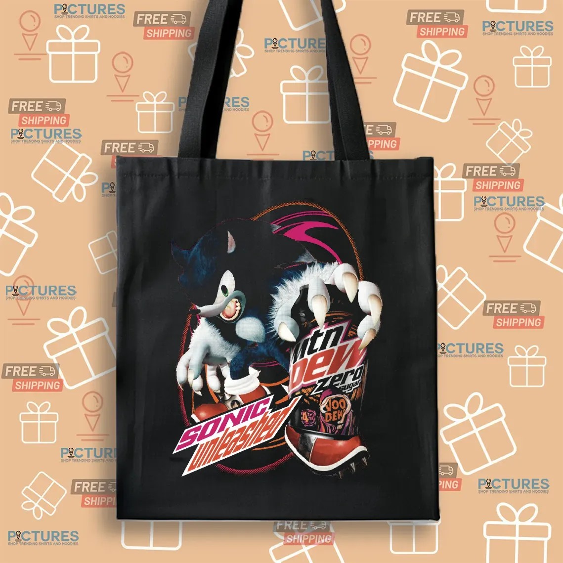 Sonic Unleashed Werehog Mountain Dew VooDew Zero Sugar Mashup T Shirt