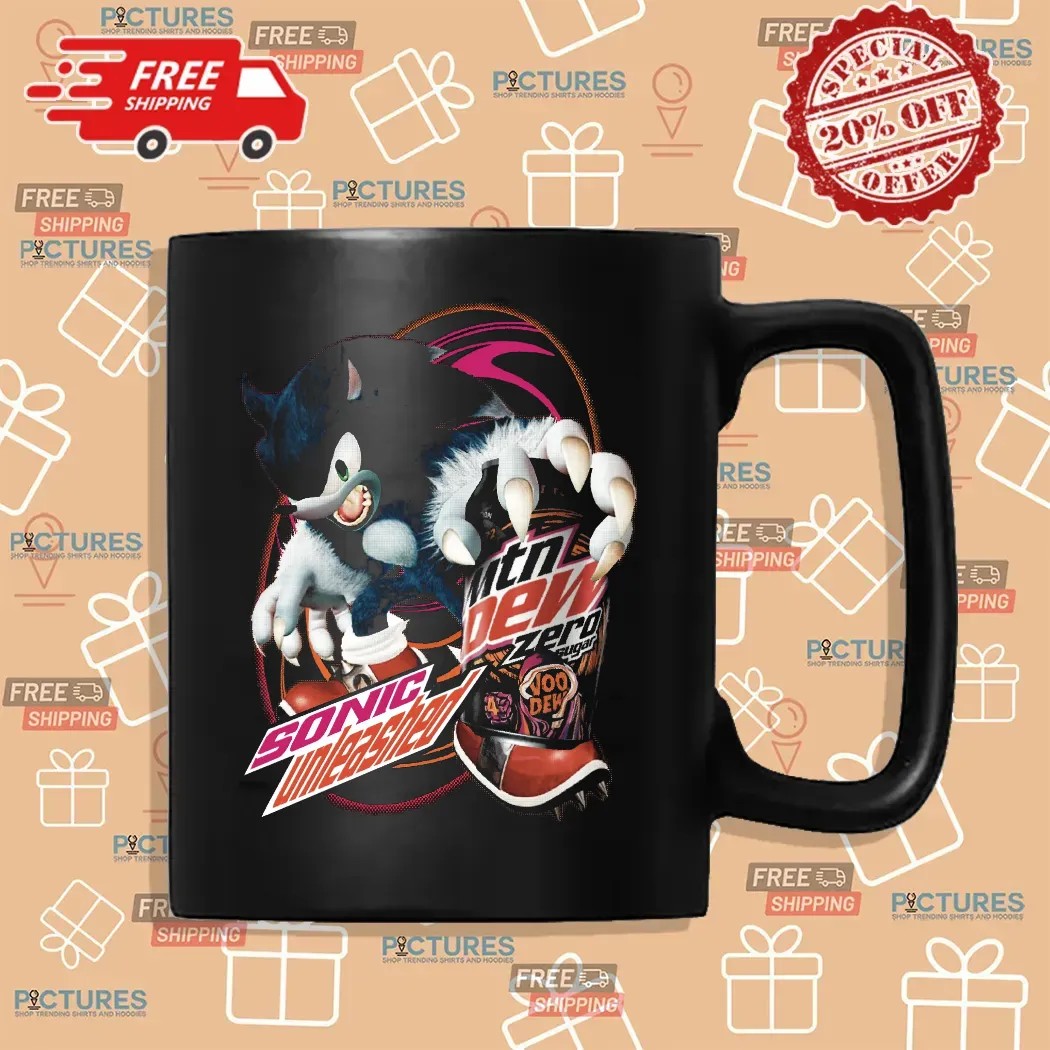Sonic Unleashed Werehog Mountain Dew VooDew Zero Sugar Mashup T Shirt