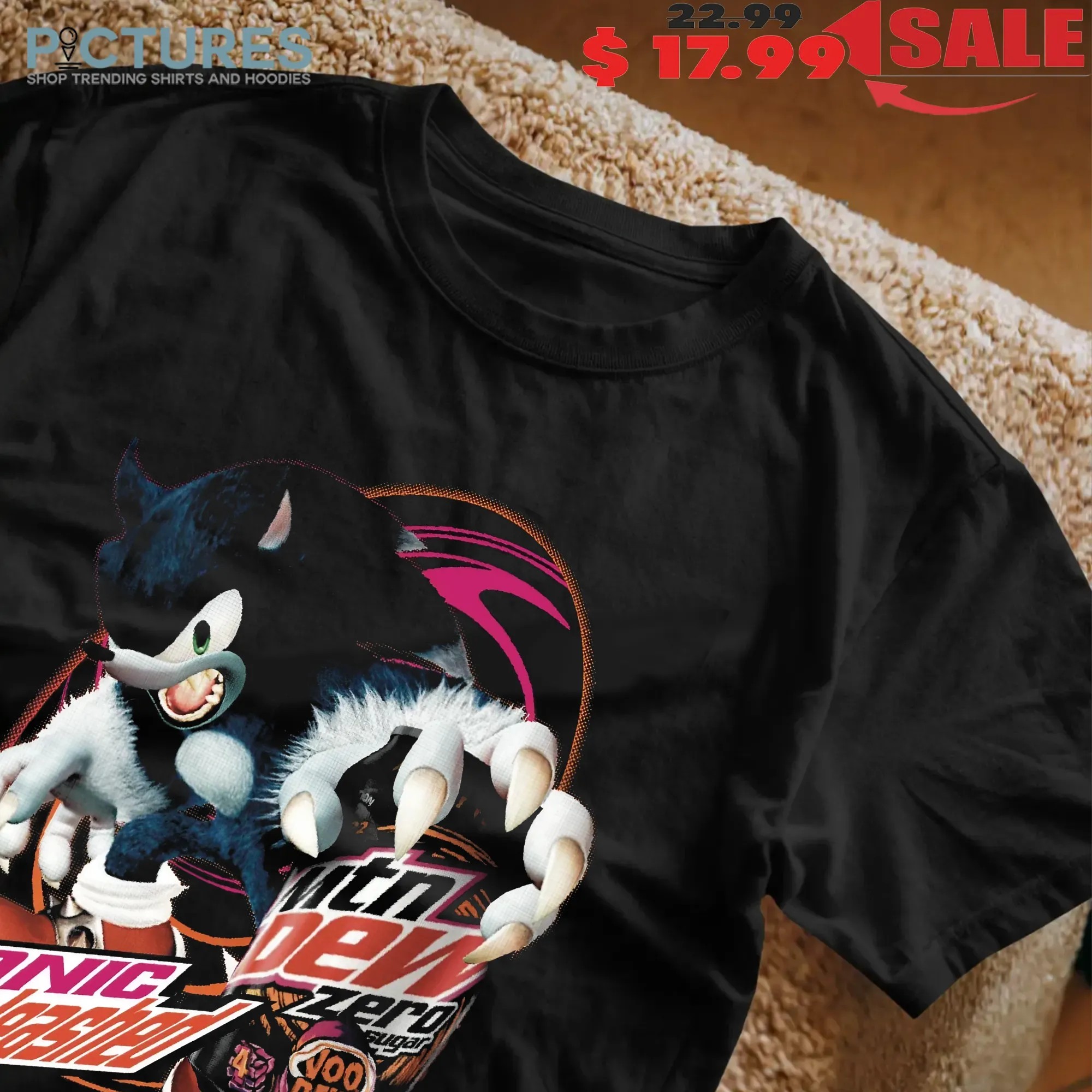 Sonic Unleashed Werehog Mountain Dew VooDew Zero Sugar Mashup T Shirt