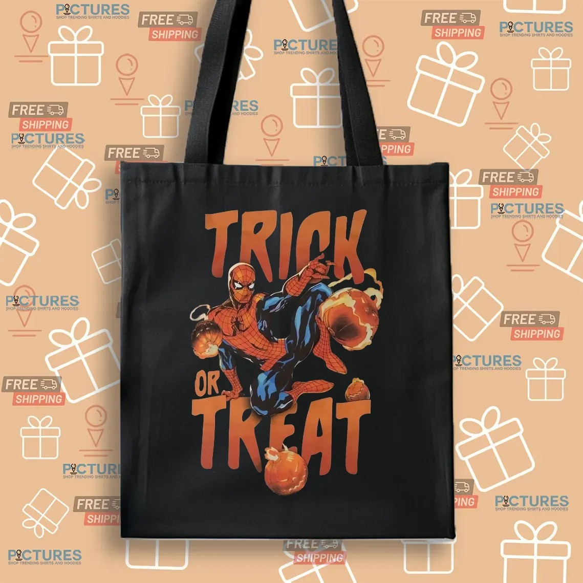 Spider-Man Trick or Treat Halloween Marvel Spooky Season T Shirt