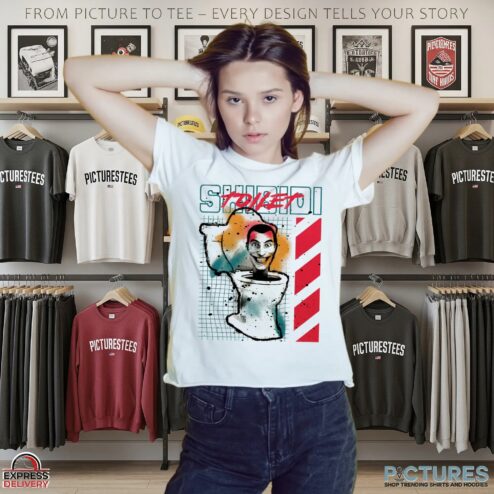 Splatter Paint Toilet T Shirt