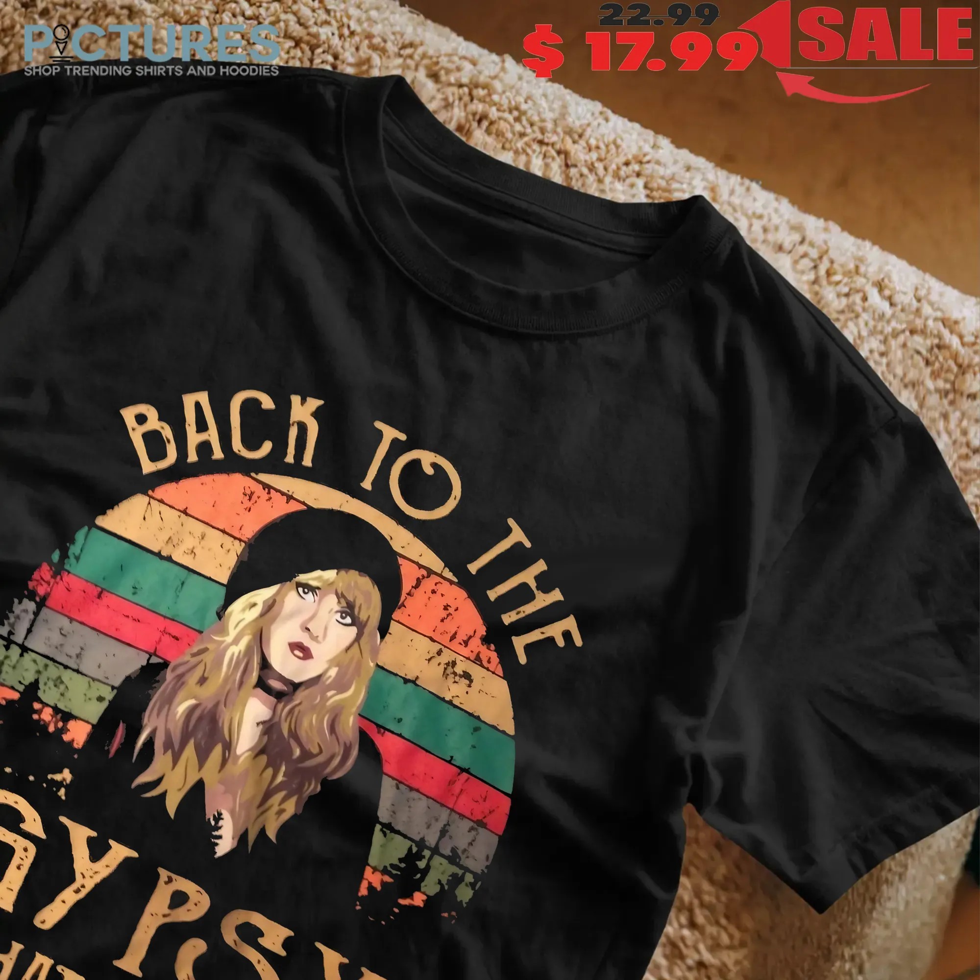 Stevie Nicks Back To The Gypsy That I Was Boho 70s Rock T Shirt