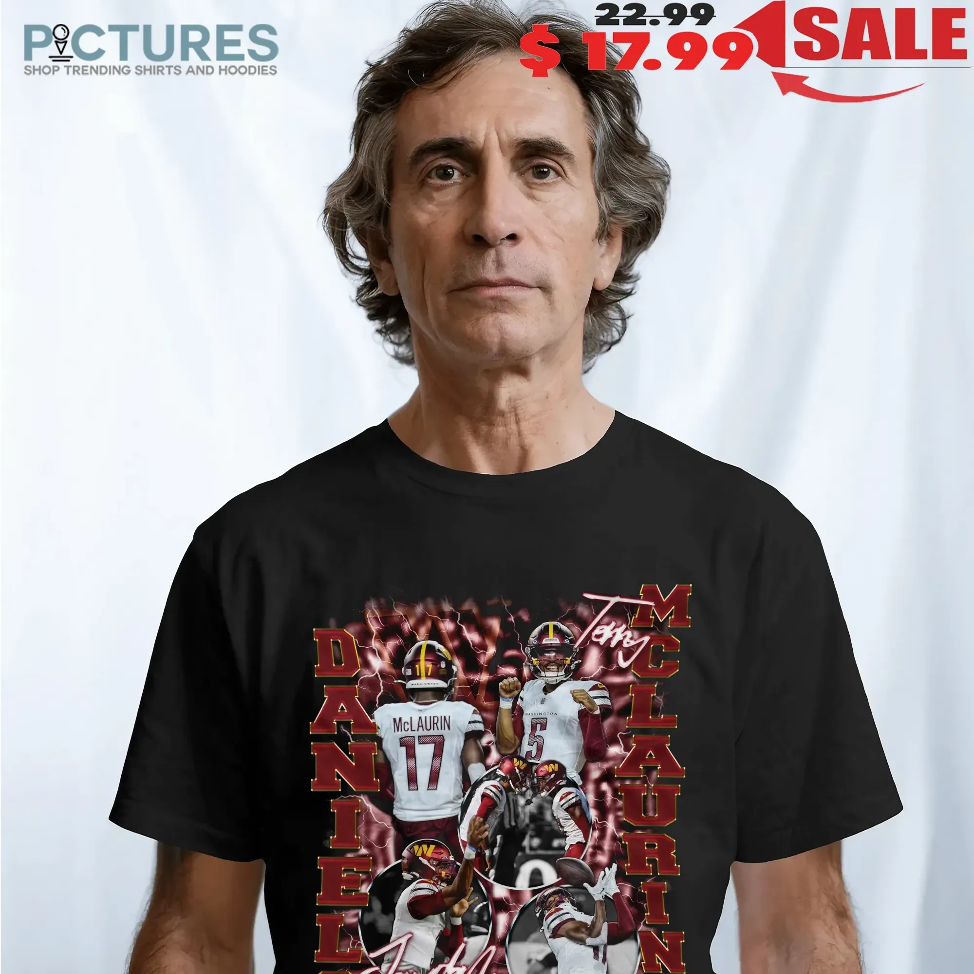 Style Jayden Daniels and Terry Mclaurin Washington Commanders Vintage Bootleg T Shirt