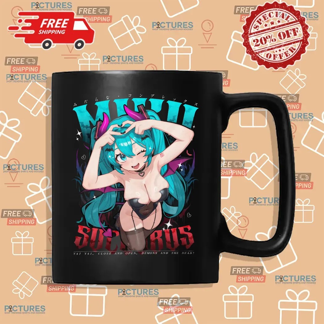 Succubus Miku Yai Yai Close And Open Demons And The Dead Graphic T Shirt