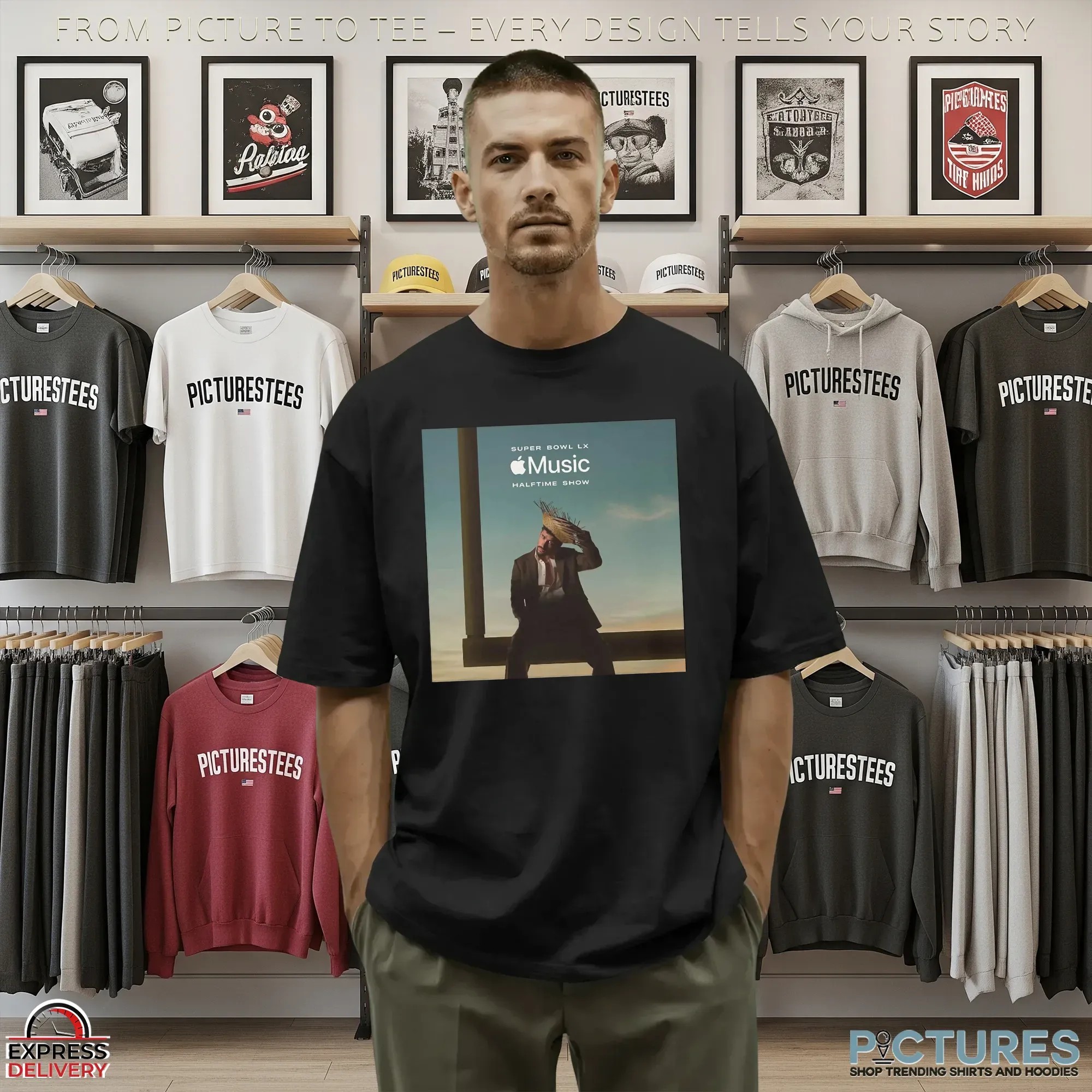 Super Bowl LX 2026 Bad Bunny Apple Music Presents Halftime Show Performance 2026 Levi’s Stadium Santa Clara California T Shirt