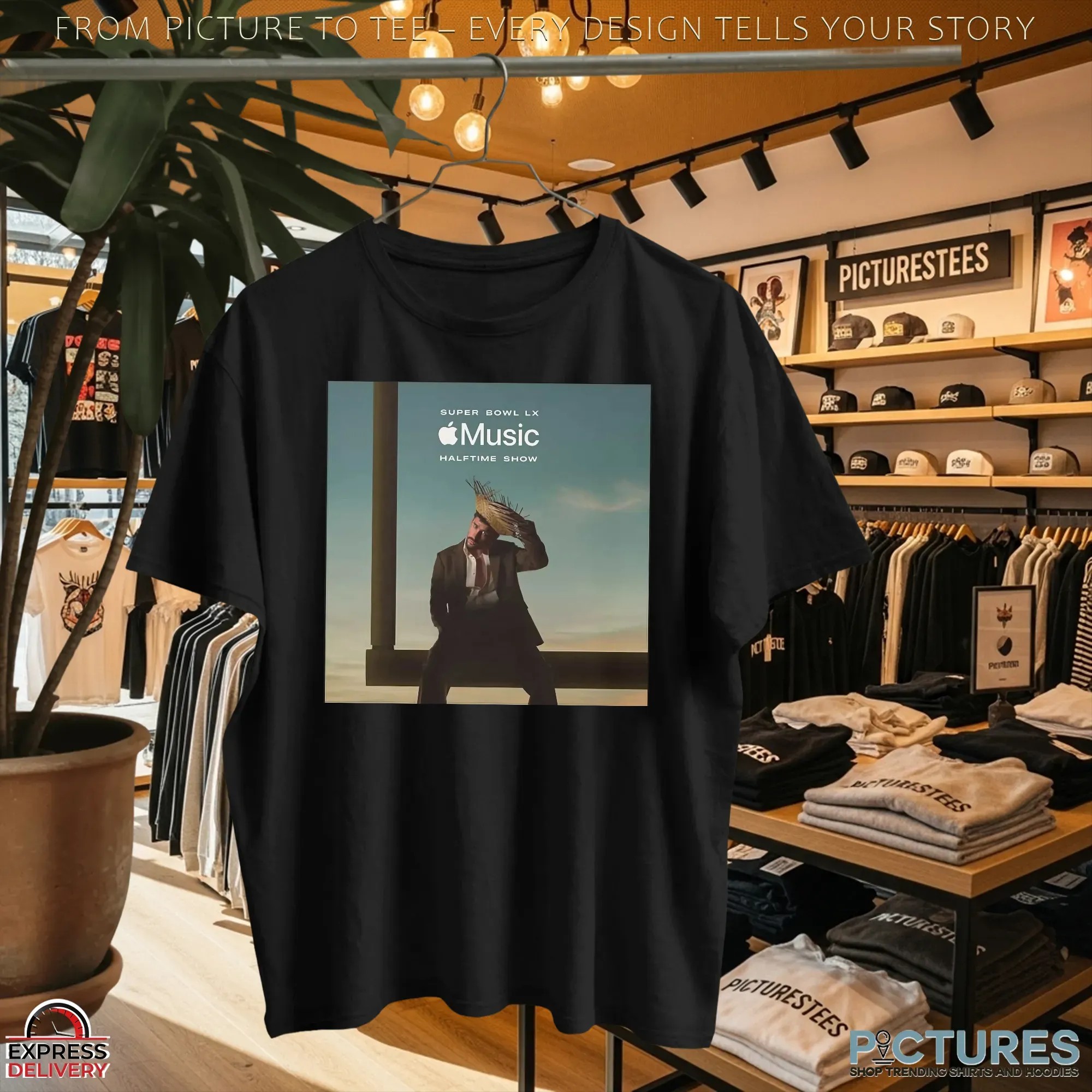 Super Bowl LX 2026 Bad Bunny Apple Music Presents Halftime Show Performance 2026 Levi’s Stadium Santa Clara California T Shirt