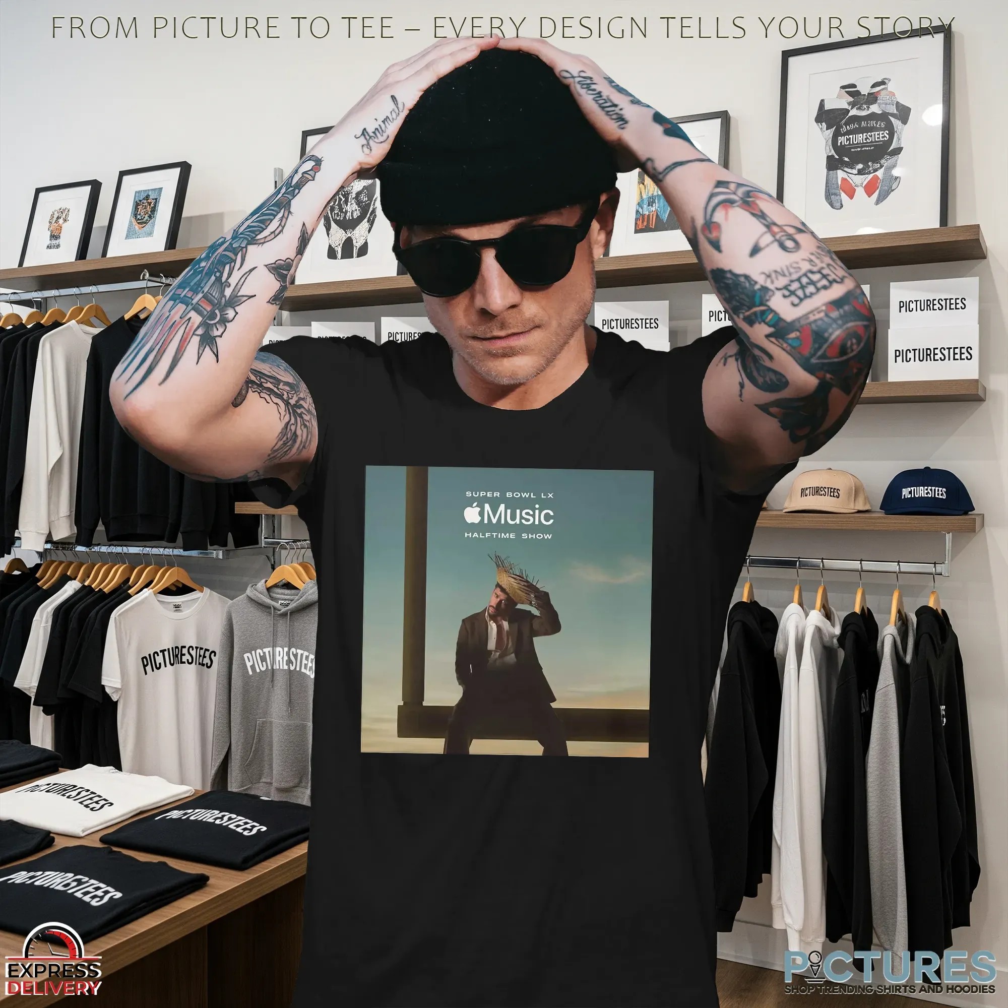 Super Bowl LX 2026 Bad Bunny Apple Music Presents Halftime Show Performance 2026 Levi’s Stadium Santa Clara California T Shirt
