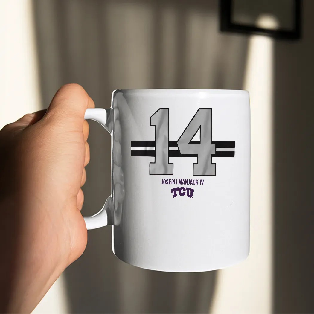 TCU Horned Frogs Football Joseph Manjack IV 14 Stripe T Shirt