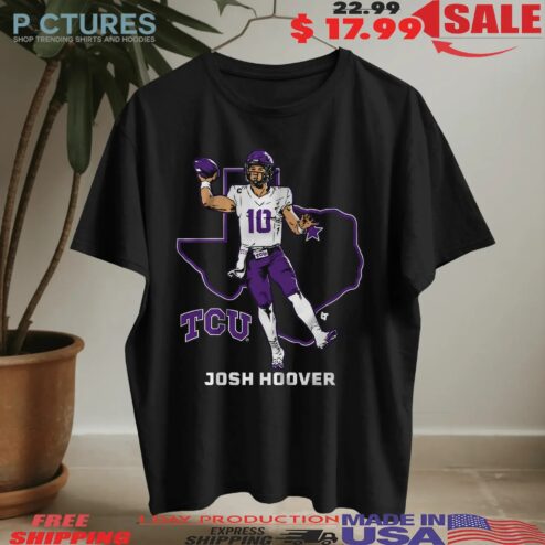 TCU Horned Frogs Football Josh Hoover State Star Graphic T Shirt