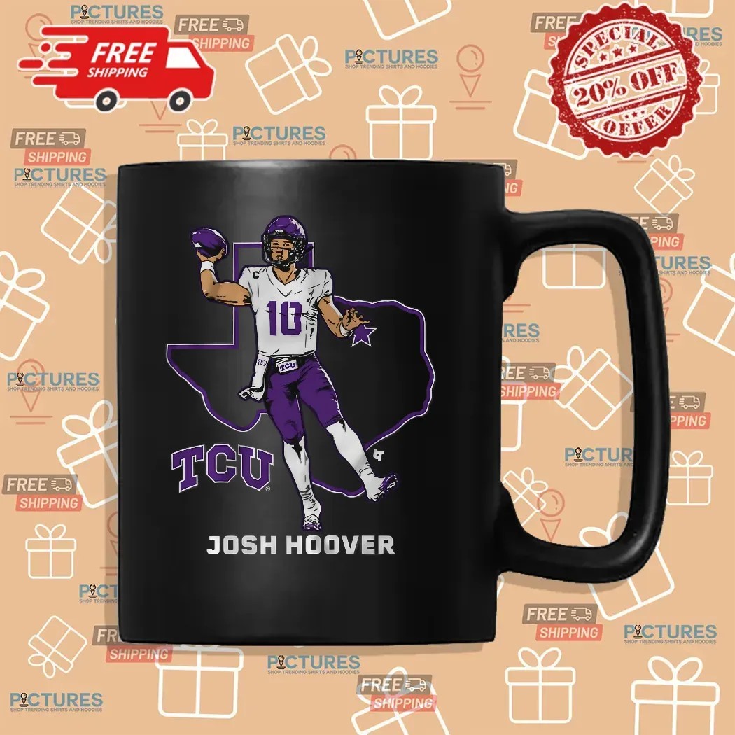 TCU Horned Frogs Football Josh Hoover State Star Graphic T Shirt
