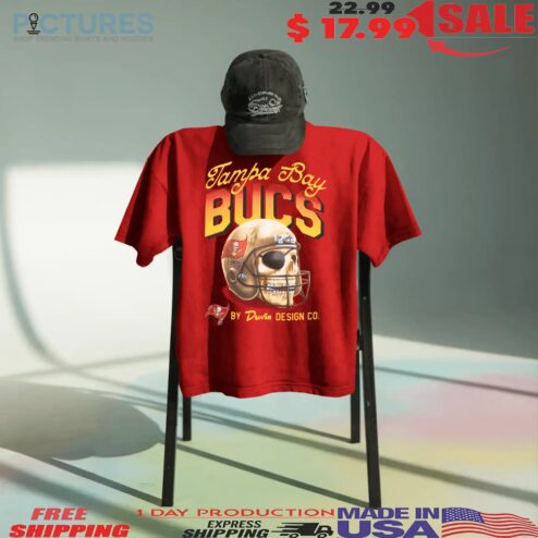 Tampa Bay Buccaneers 50 Seasons Of The Krewe Helmet Skull T Shirt
