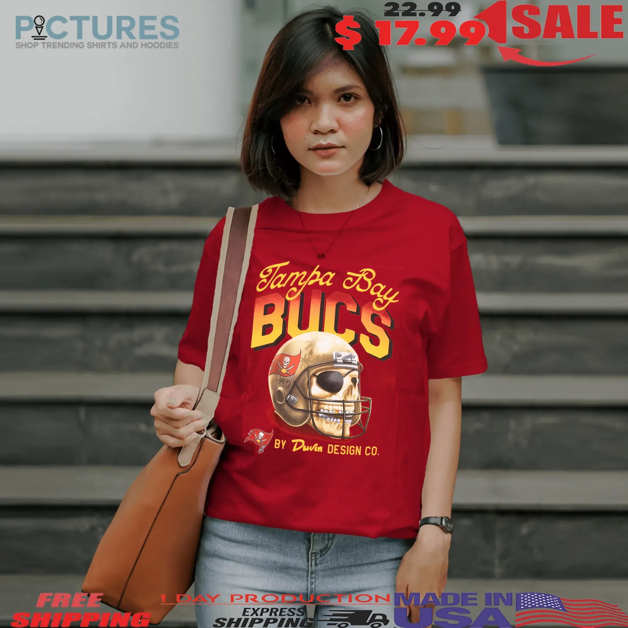 Tampa Bay Buccaneers 50 Seasons Of The Krewe Helmet Skull T Shirt