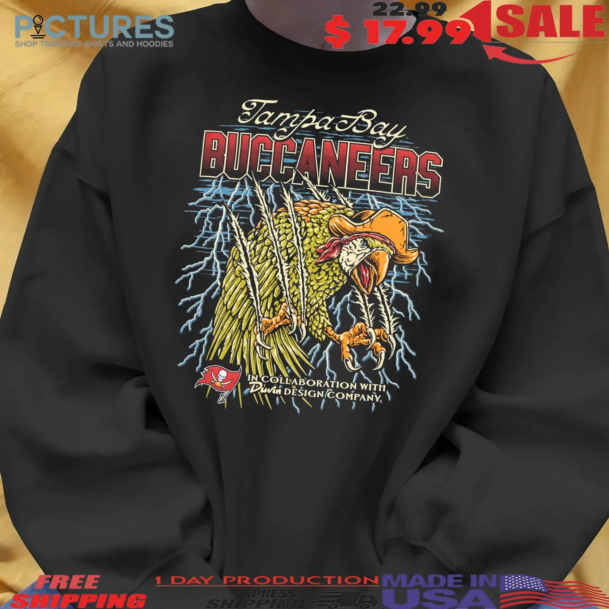 Tampa Bay Buccaneers 50 Seasons Of The Krewe Parrot T Shirt