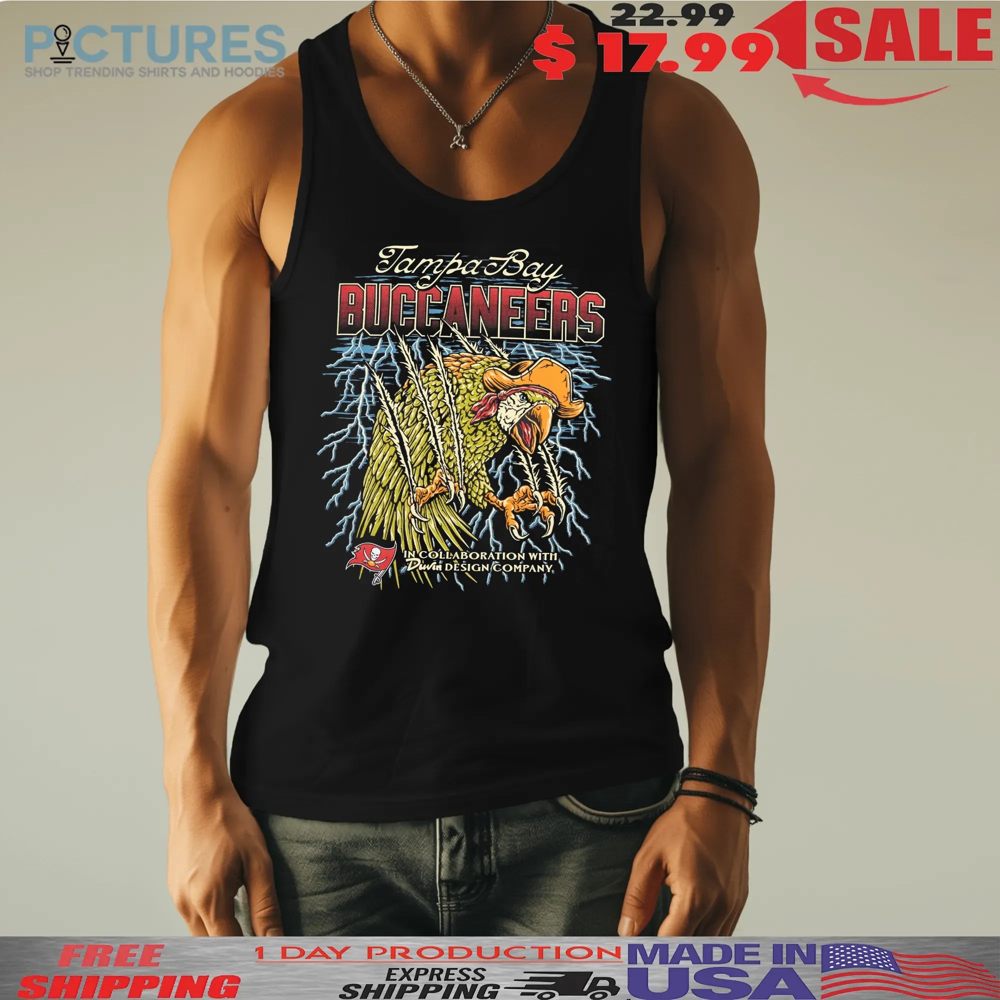 Tampa Bay Buccaneers 50 Seasons Of The Krewe Parrot T Shirt