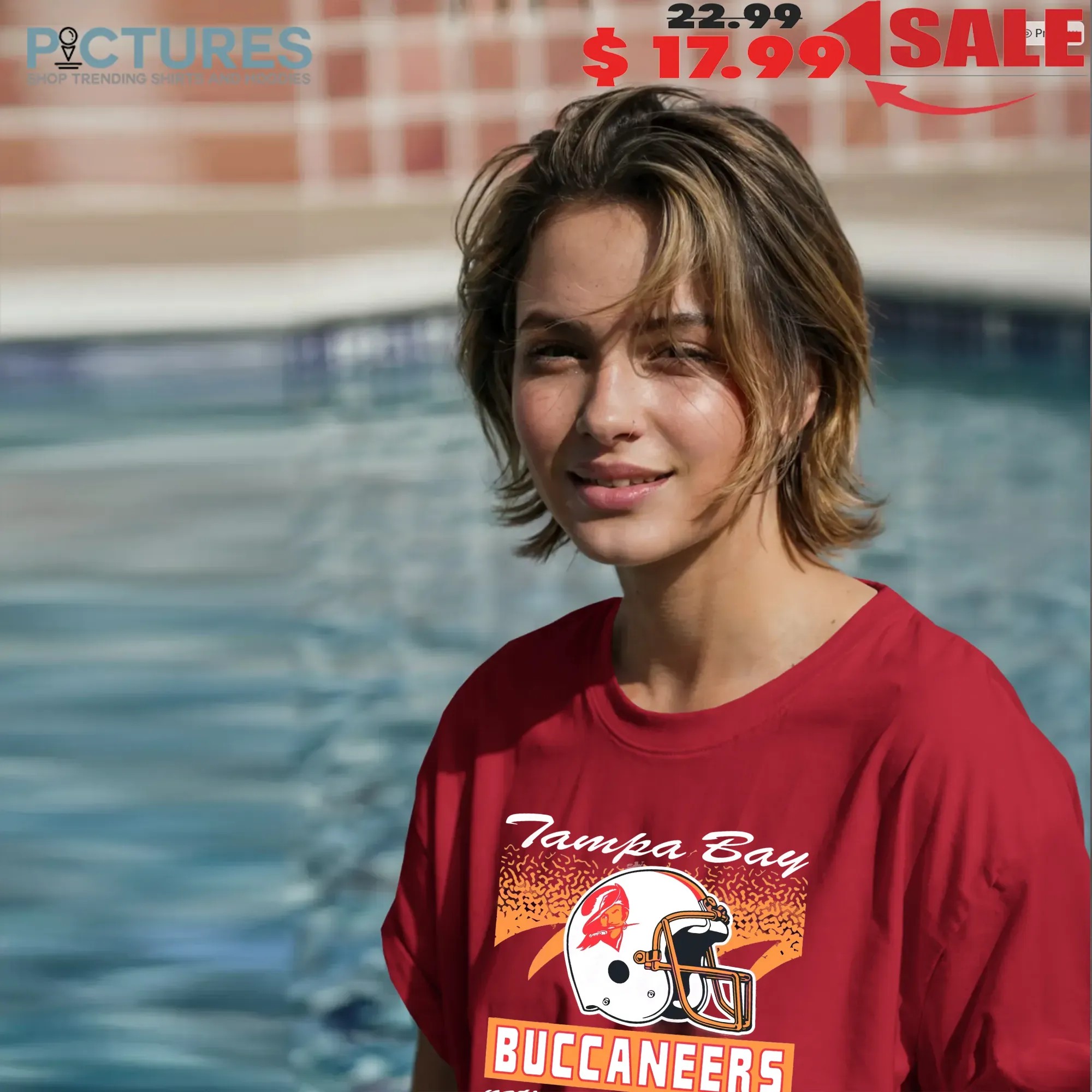 Tampa Bay Buccaneers Historic Waver Football Helmet Team National Football League T Shirt