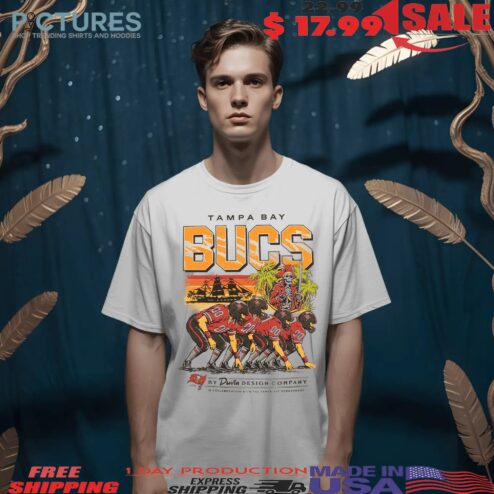 Tampa Bay Buccaneers Nfl 50 Seasons Of The Krewe Est 1976 Skull Pirate Football Graphic Shirt