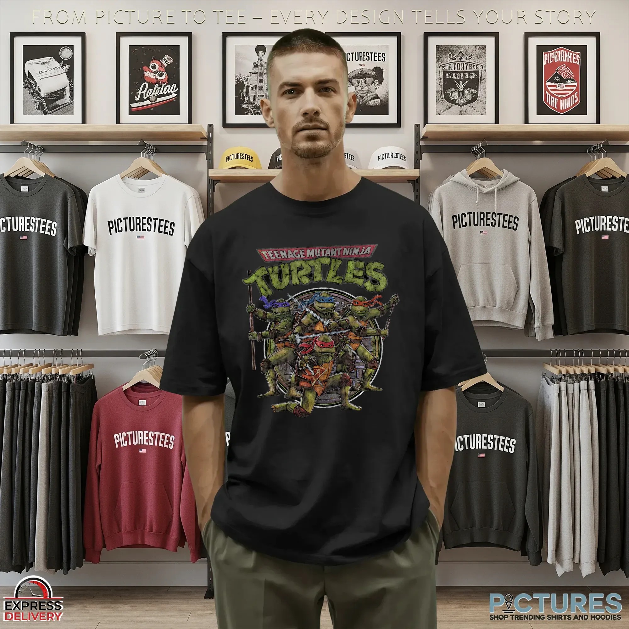 Teenage Mutant Ninja Turtles This Is No Cartoon 1990 Retro T Shirt