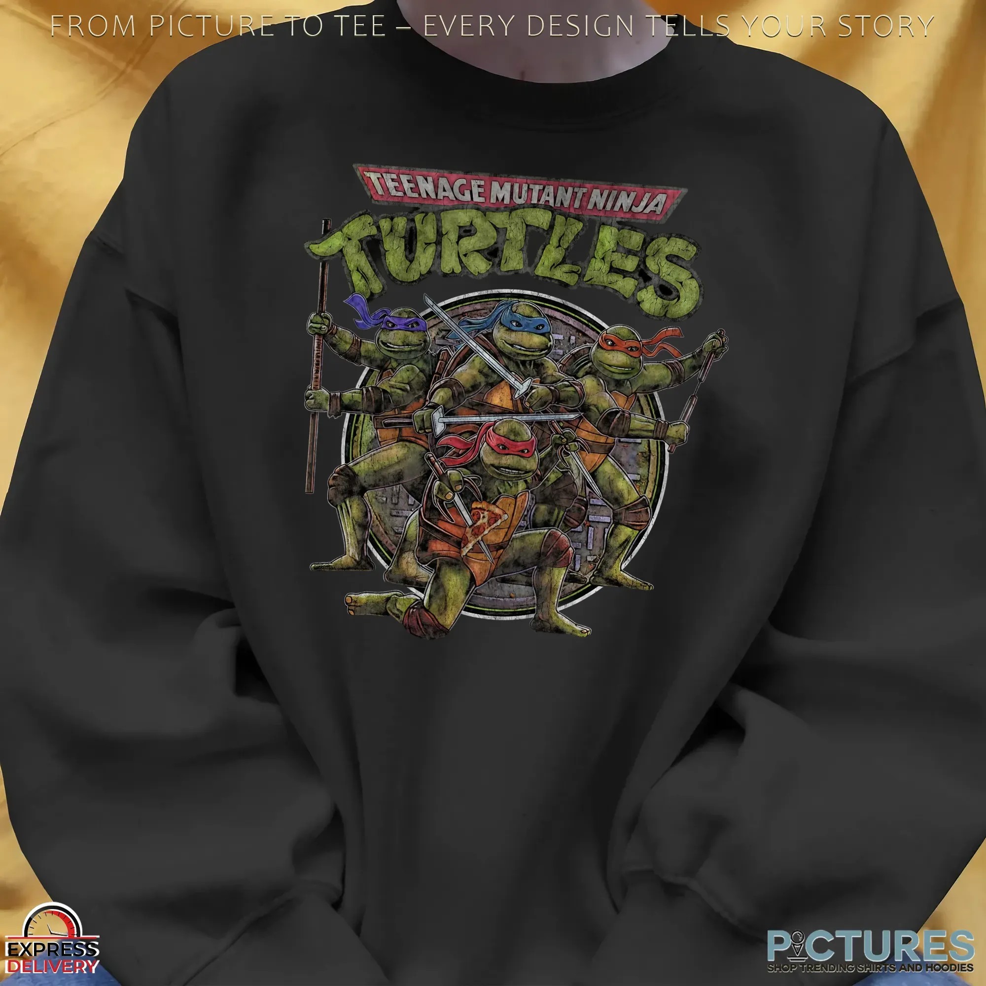 Teenage Mutant Ninja Turtles This Is No Cartoon 1990 Retro T Shirt