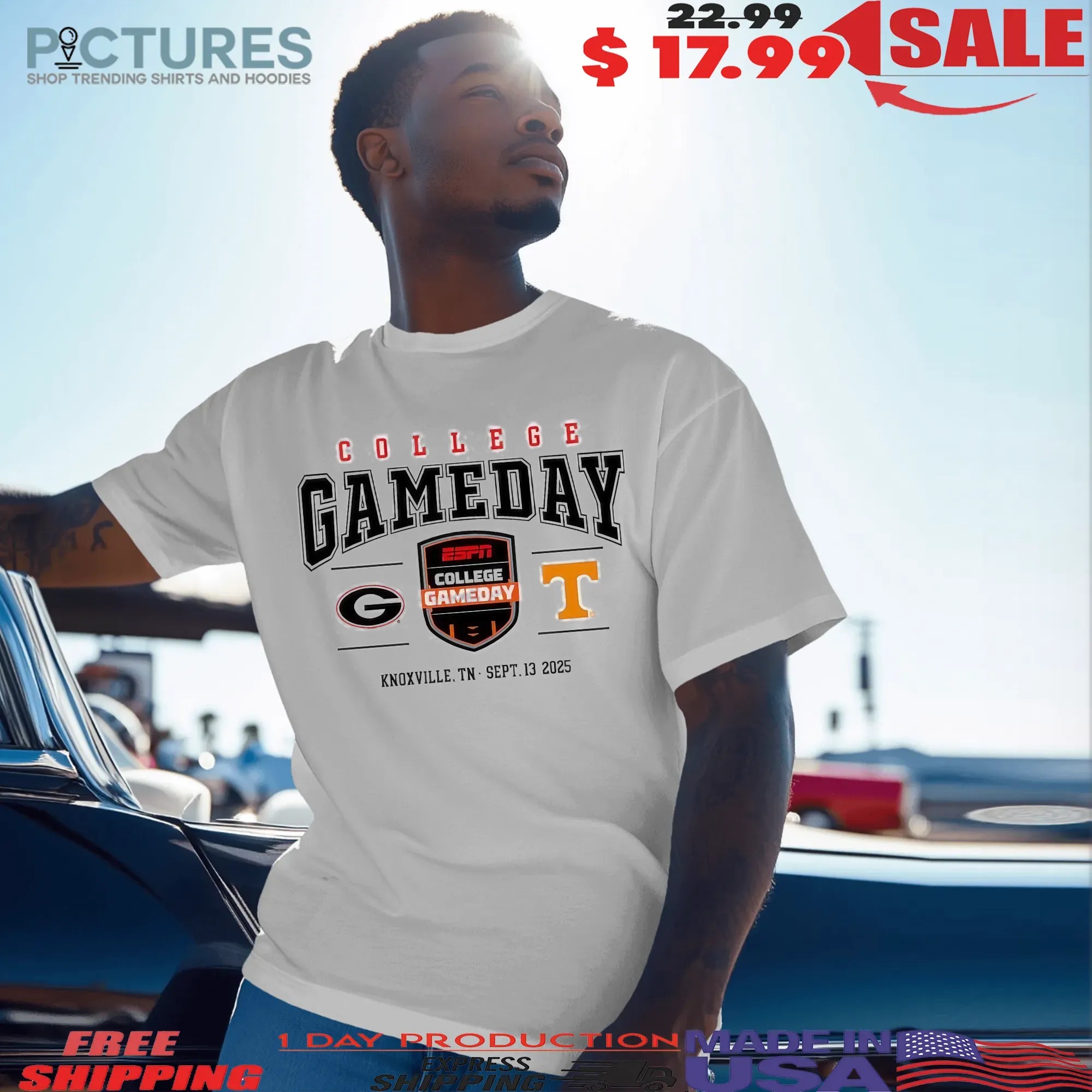 Tennessee Volunteers Vs Georgia Bulldogs Football 2025 College Gameday T Shirt