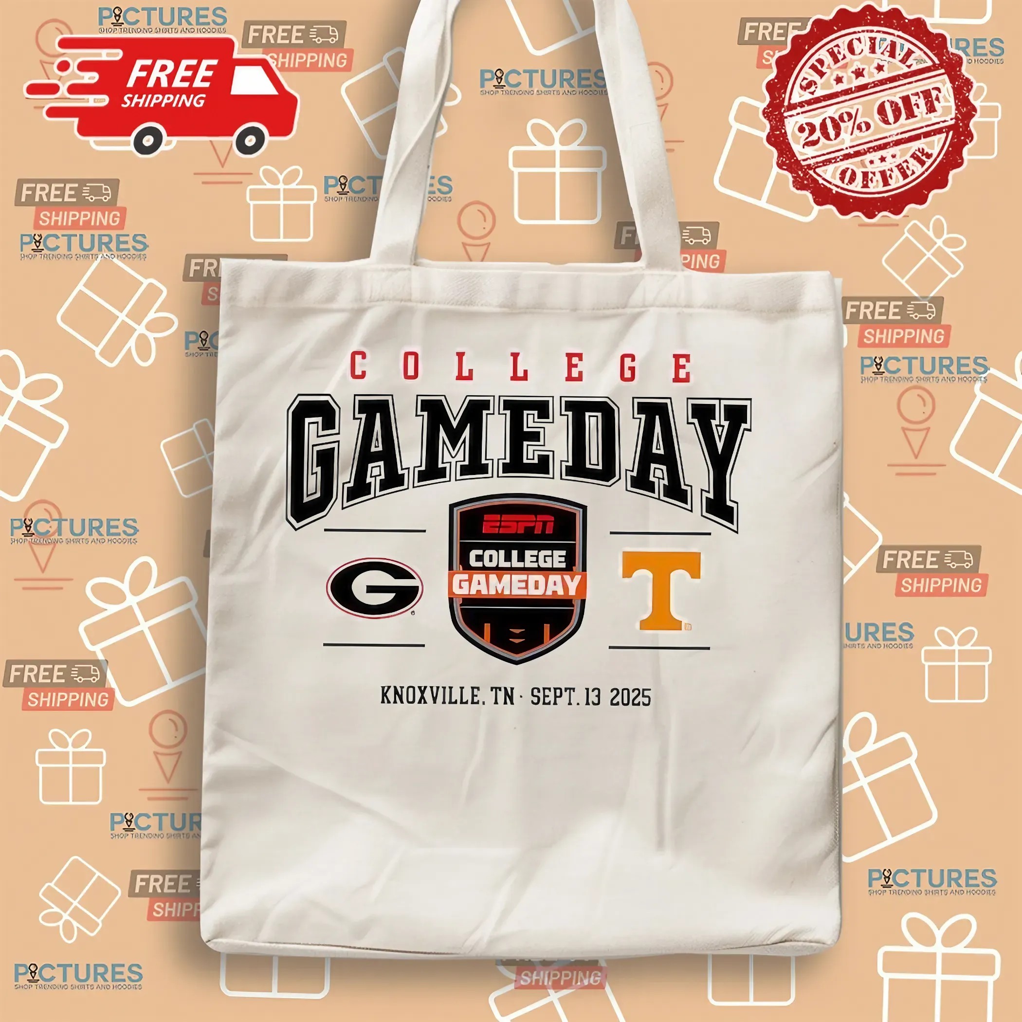 Tennessee Volunteers Vs Georgia Bulldogs Football 2025 College Gameday T Shirt