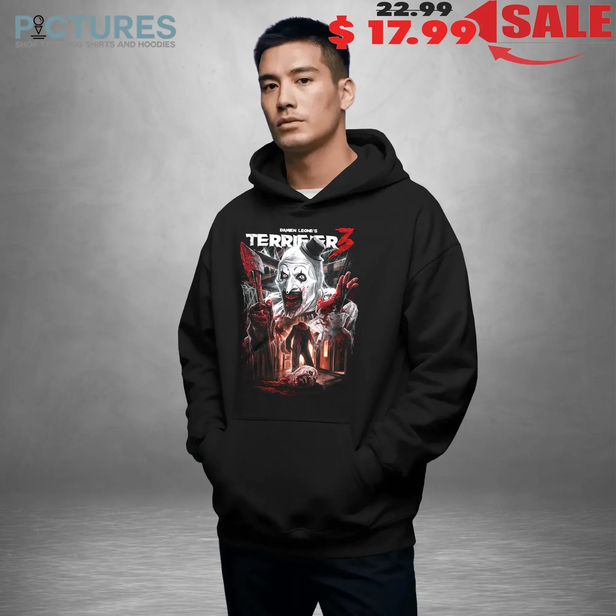 Terrifier 3 Heads Will Roll Horror Moive Halloween T Shirt