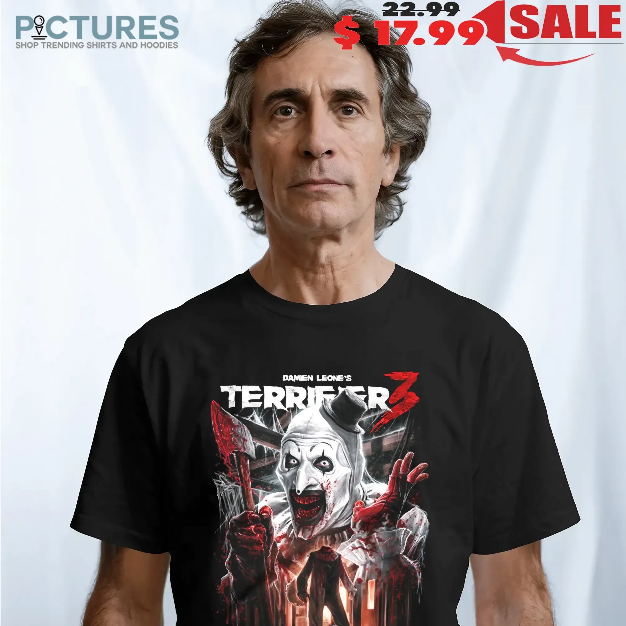Terrifier 3 Heads Will Roll Horror Moive Halloween T Shirt