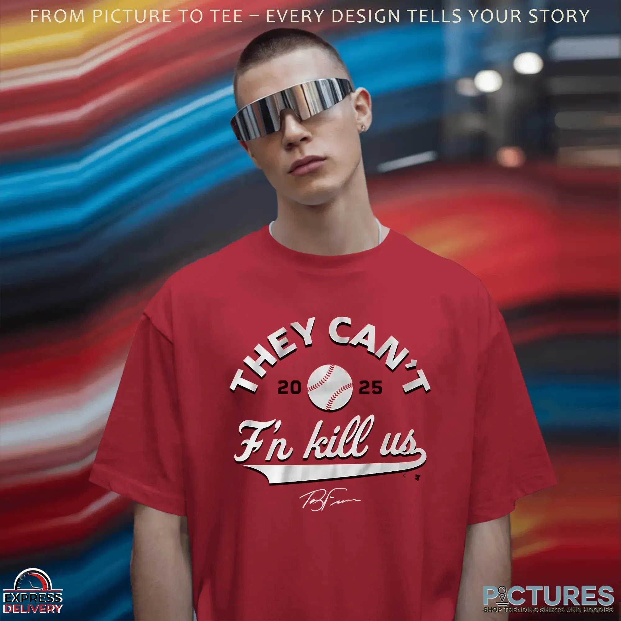 Terry Francona Cleveland Guardians 2025 They Can't F'n Kill Us Signature T Shirt