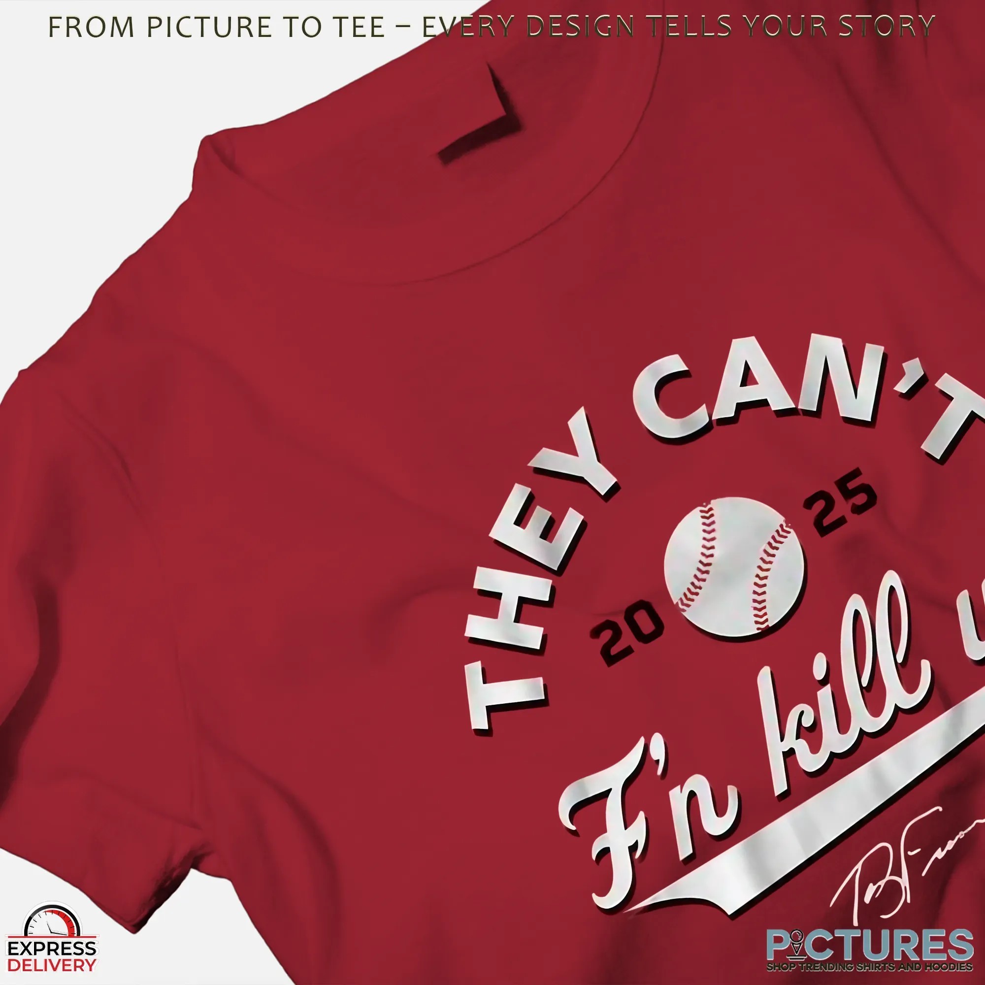 Terry Francona Cleveland Guardians 2025 They Can't F'n Kill Us Signature T Shirt