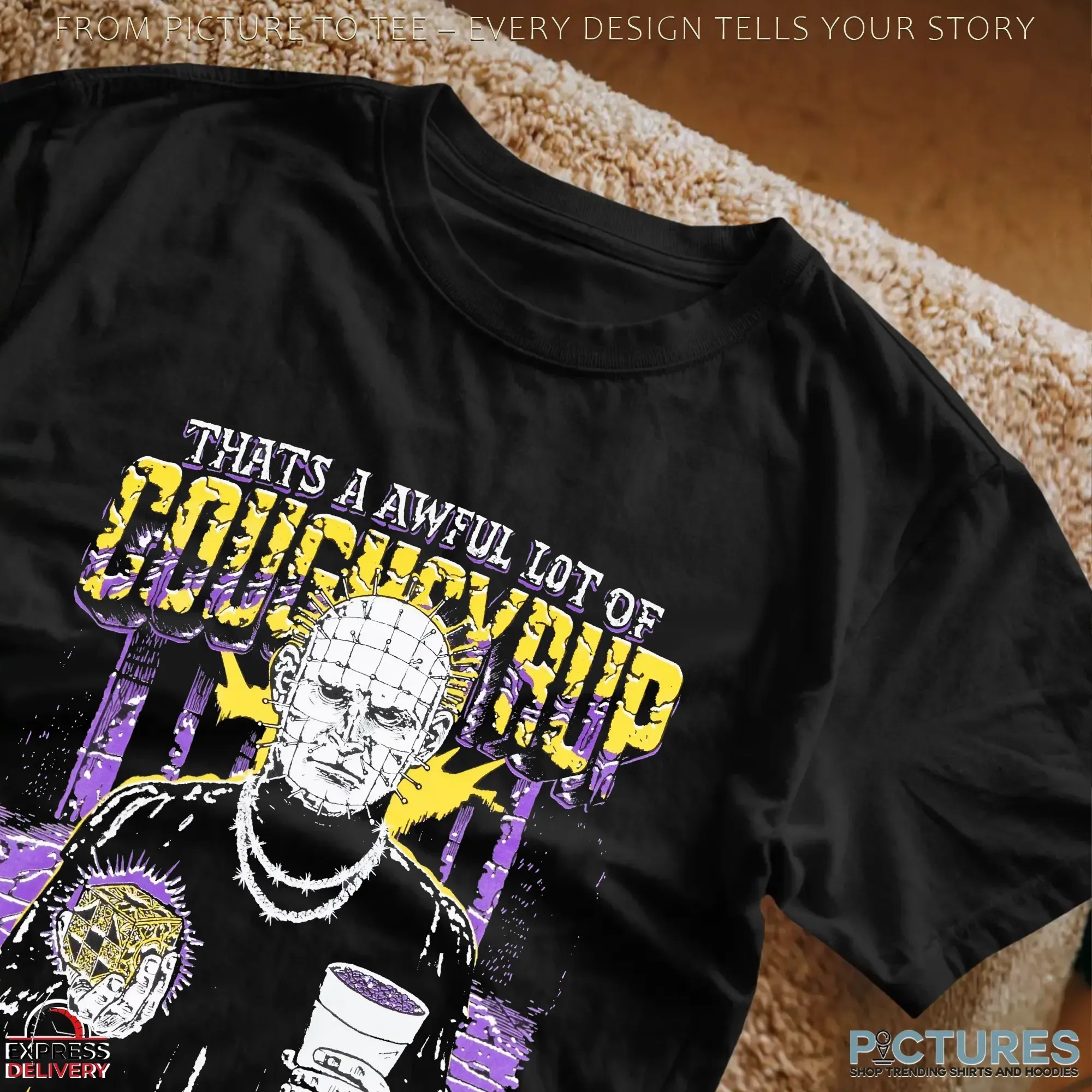 That’s A Awful Lot Of Cough Syrup Hellraiser Horror T Shirt