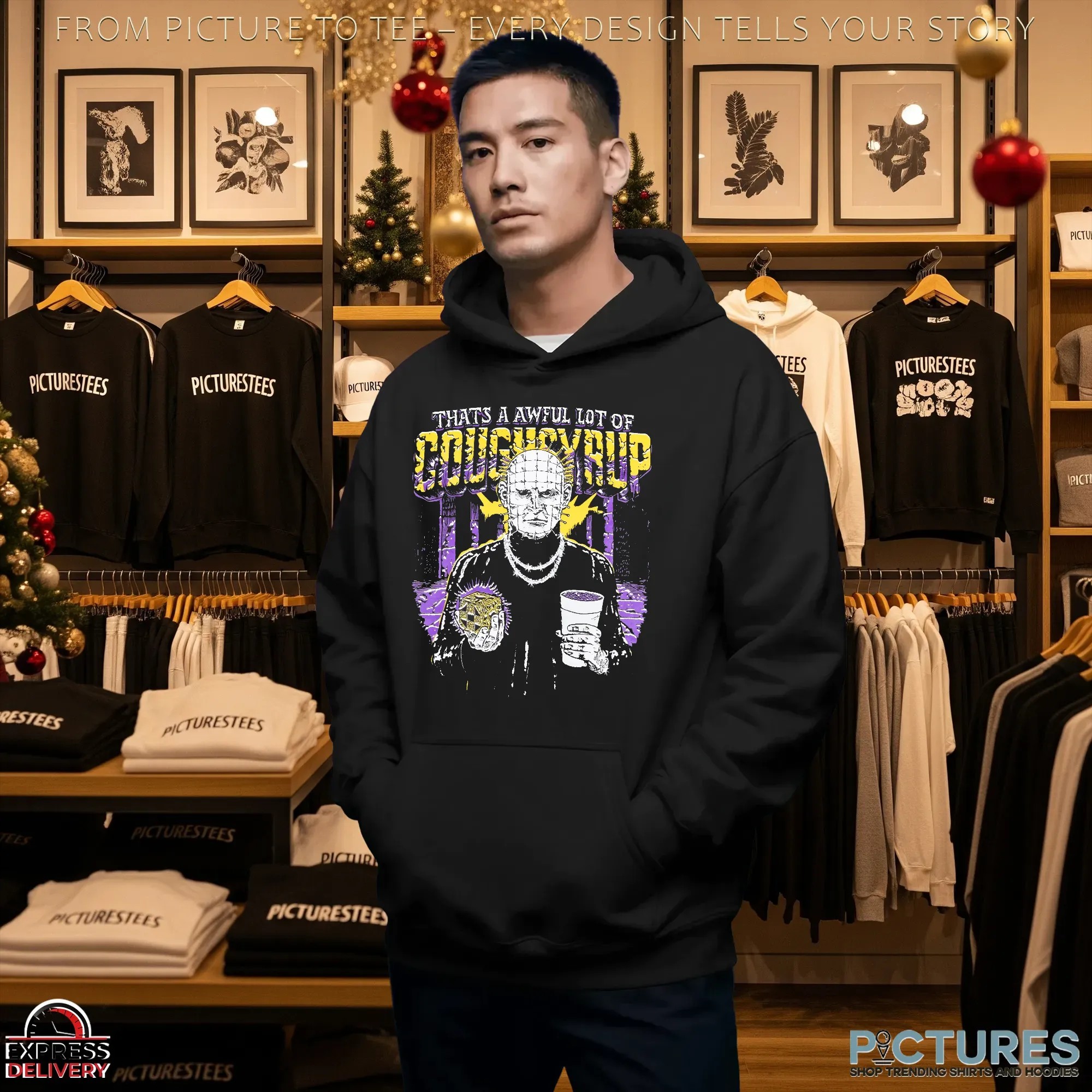 That’s A Awful Lot Of Cough Syrup Hellraiser Horror T Shirt