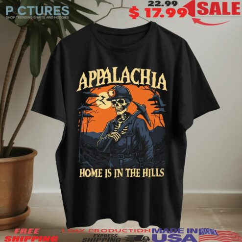 The Appalachia Skull Miner Halloween T Shirt